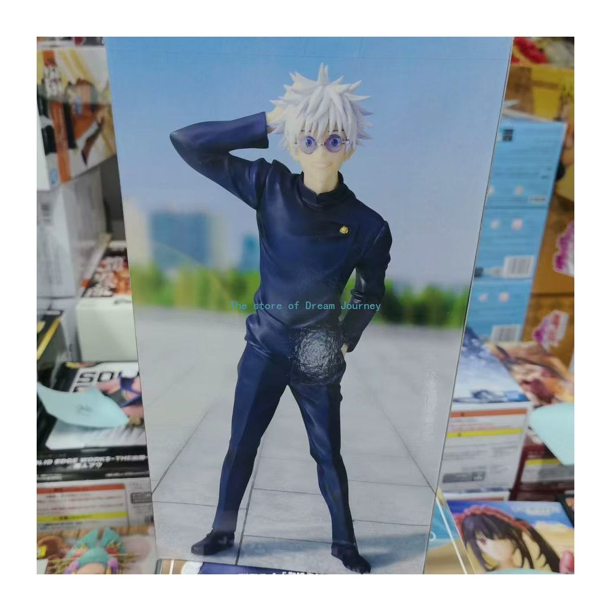GIGO Satoru Gojo Landschaftsfigur Spell Return Japanische Edition Limitierte Sammlerfigur in Schwarz - Bild 4