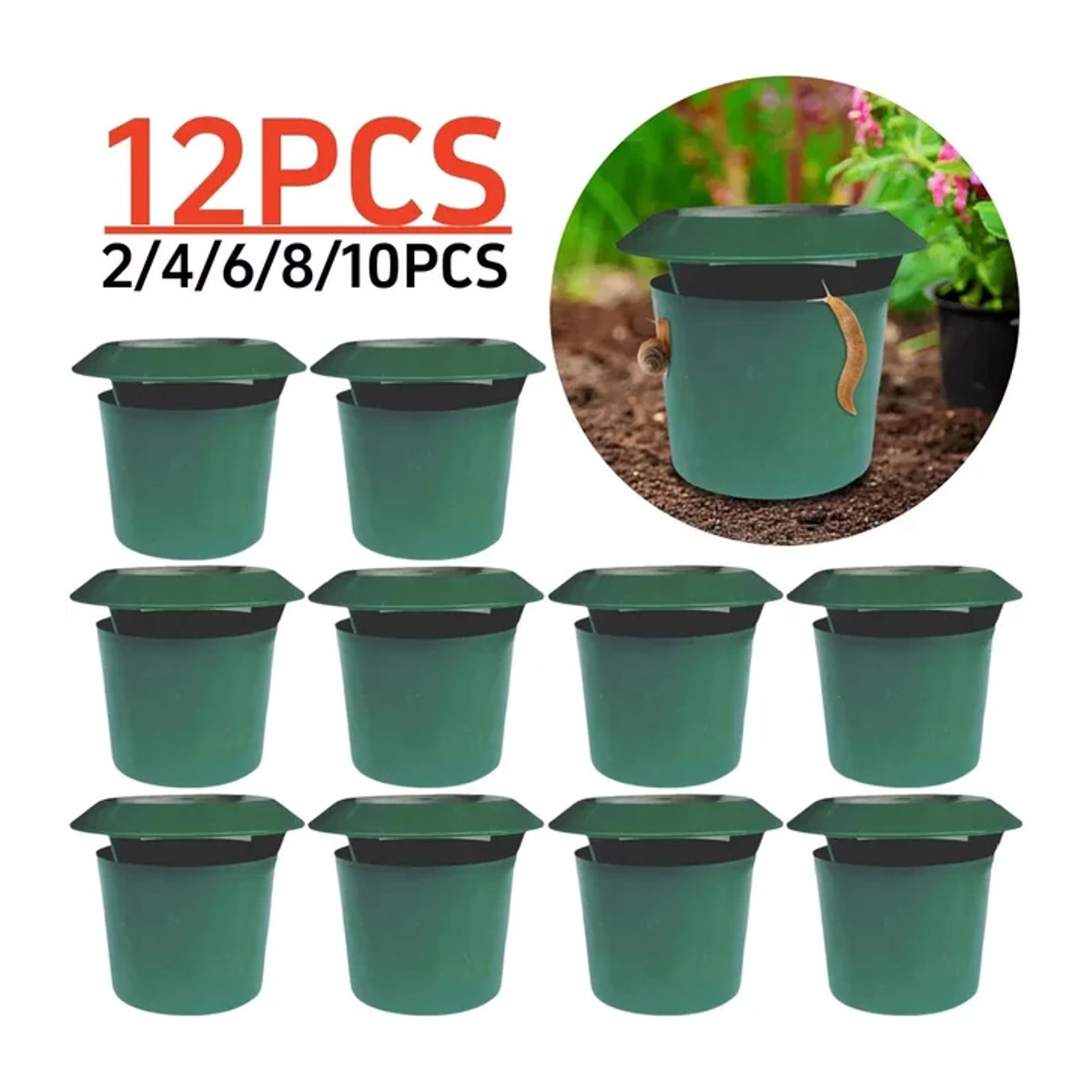 Gintrap Schneckenfänger und Schneckenfalle aus Kunststoff zur umweltfreundlichen Schädlingsbekämpfung für Garten und Bauernhof - Bild 1