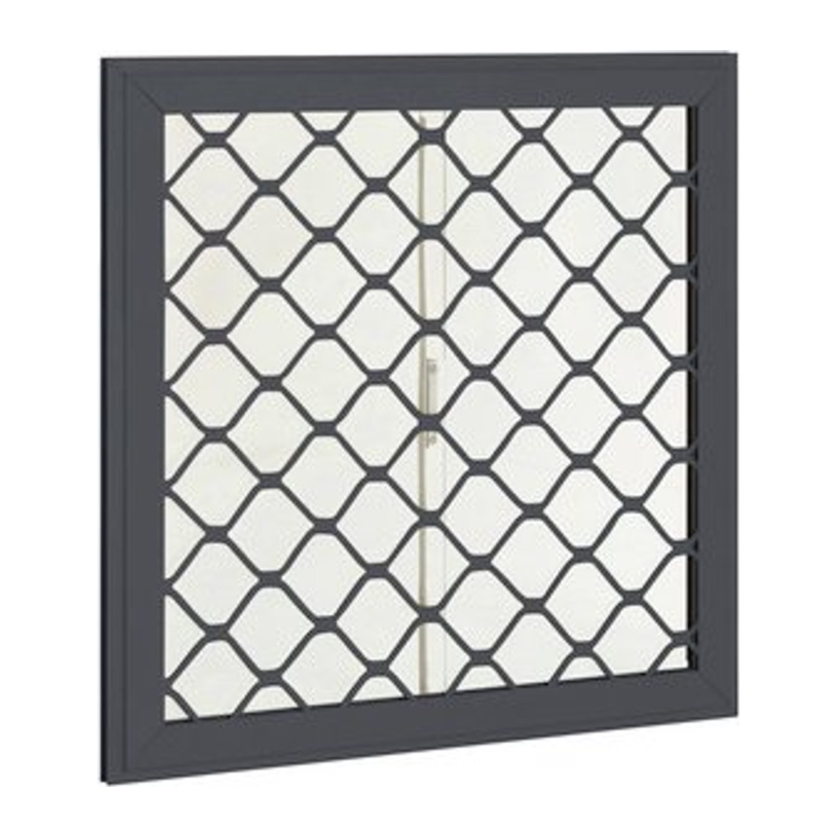 Globel Industries Seitenfenster für Gerätehäuser Skillion Dream und Lean-To, Anthrazit und Grau, B/H: 62 x 62 cm - Bild 1
