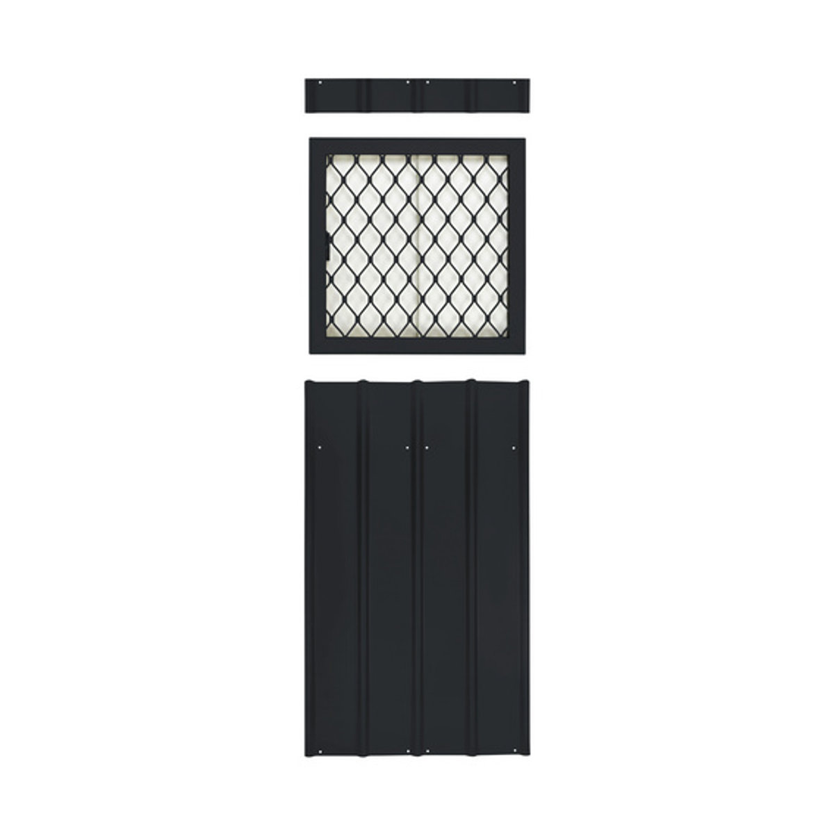 Globel Industries Seitenfenster für Gerätehäuser Skillion Dream und Lean-To, Anthrazit und Grau, B/H: 62 x 62 cm - Bild 2