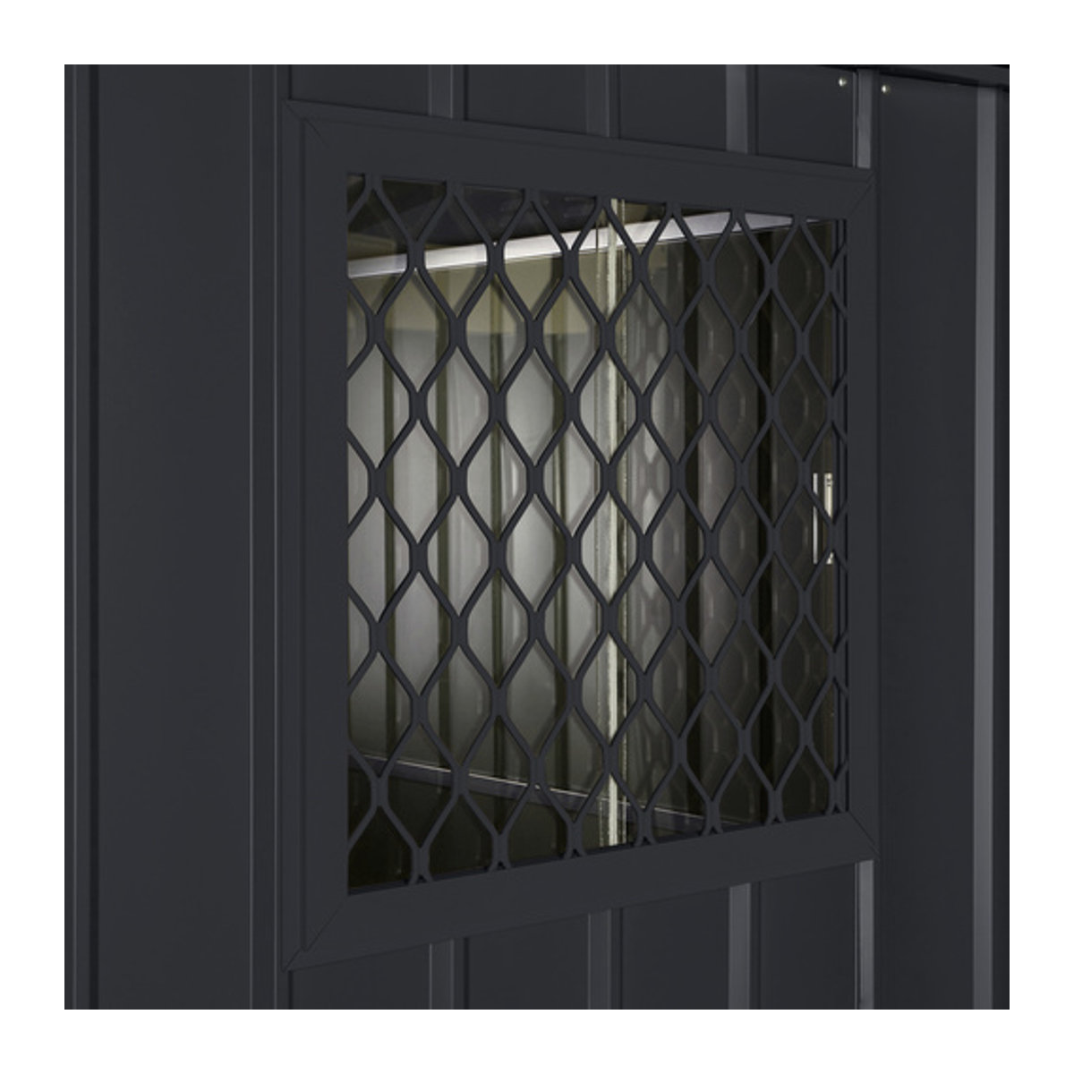 Globel Industries Seitenfenster für Gerätehäuser Skillion Dream und Lean-To, Anthrazit und Grau, B/H: 62 x 62 cm - Bild 3