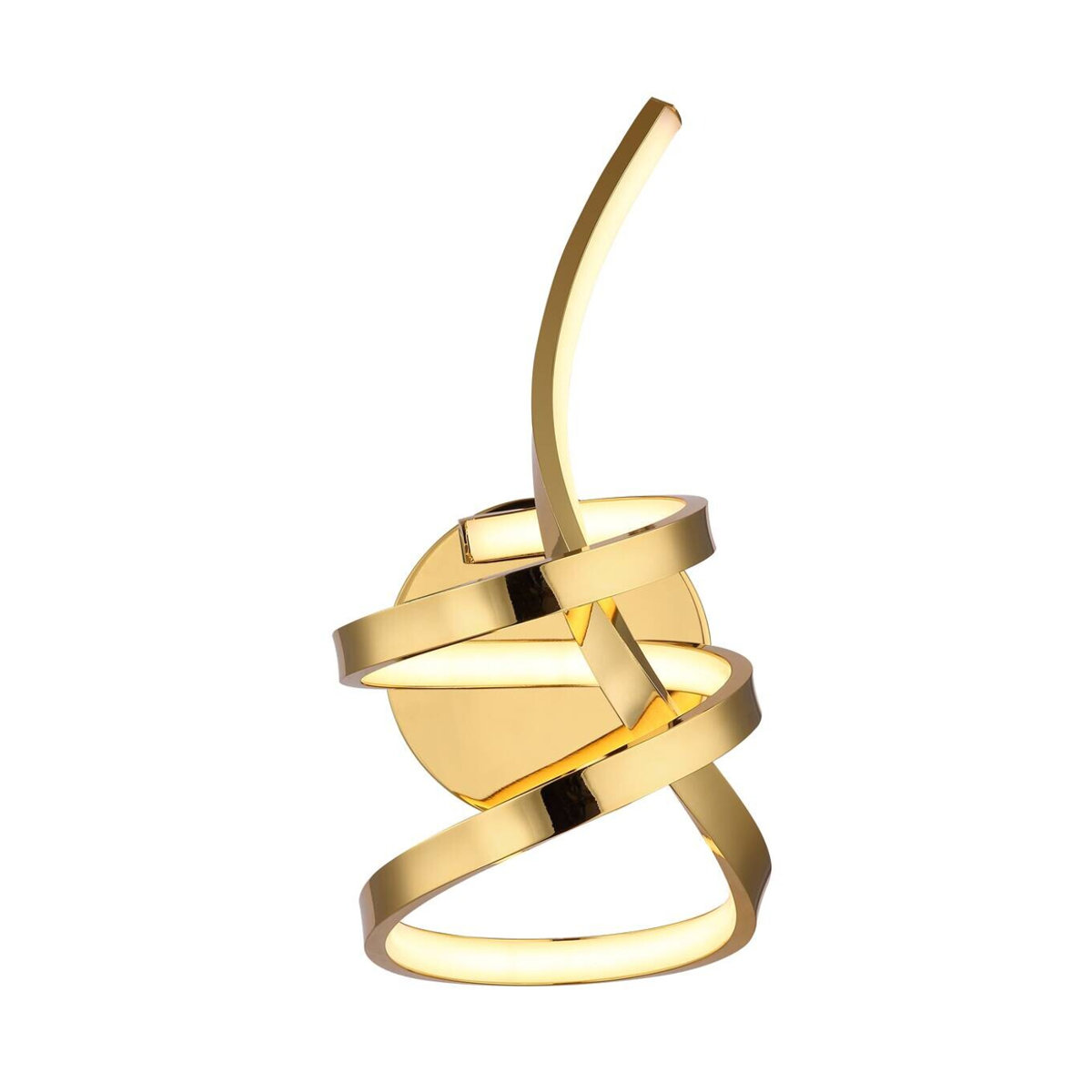 GLOBO Deckenleuchte Craft Gold Modern aus Aluminium und Metall mit LED in Warmweiß, Höhe: 35 cm - Bild 1