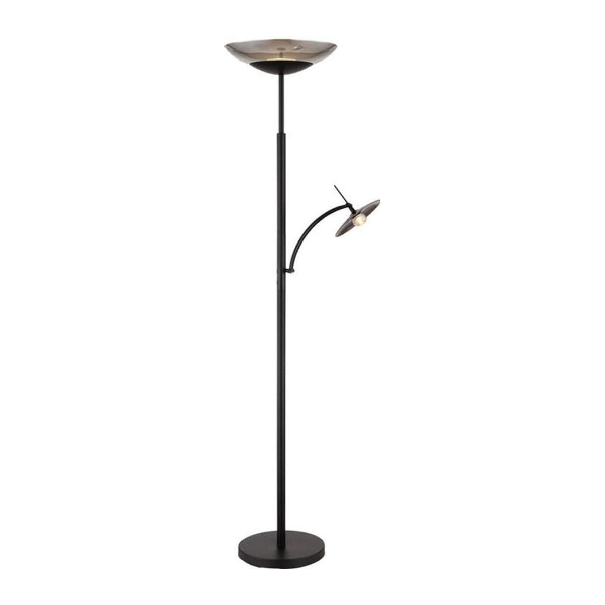 GLOBO LED-Deckenfluter Sophia Modern Schwarz Metall und Glas Höhe: 180 cm - Bild 1