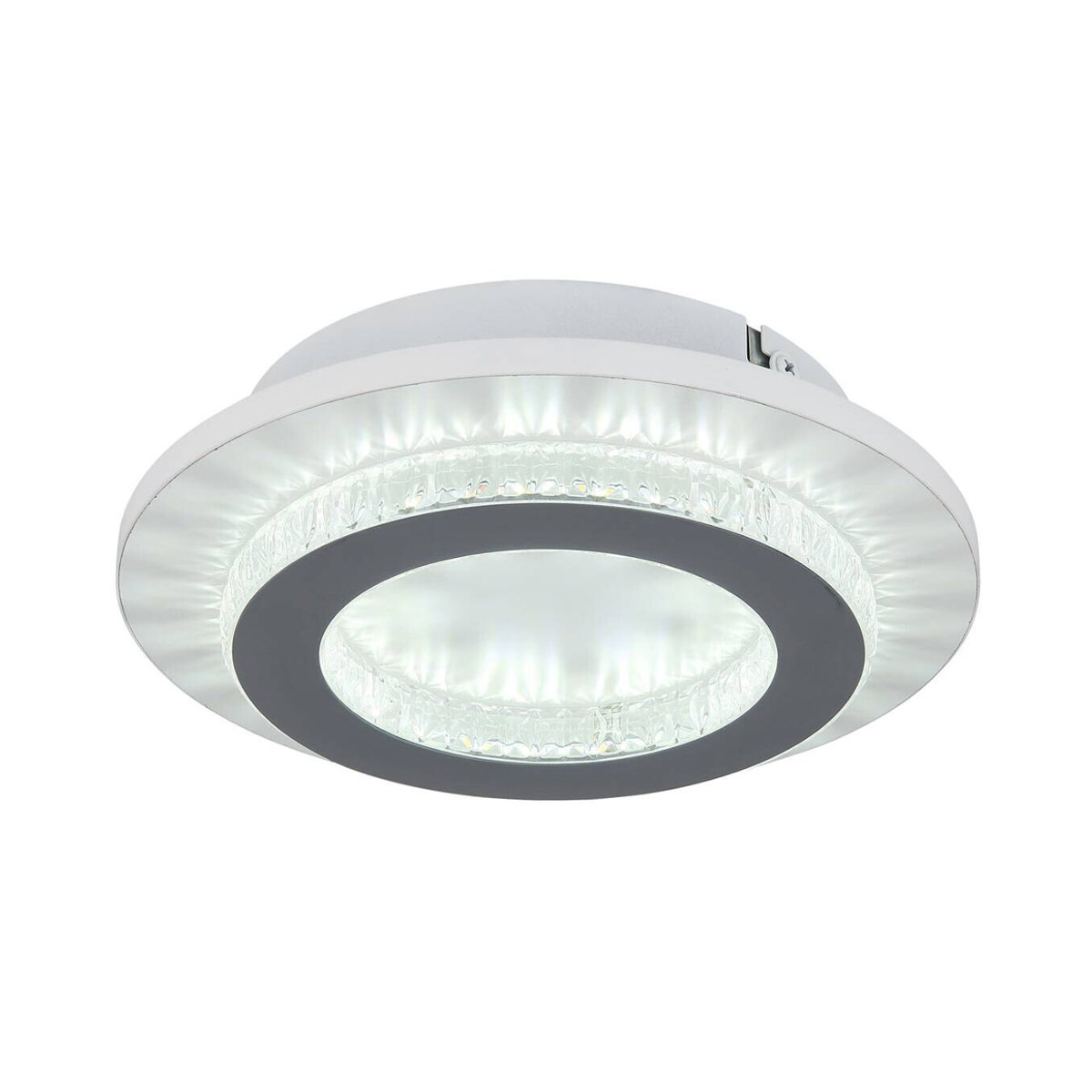 GLOBO LED-Deckenleuchte in Weiß und Grau aus Metall und Kunststoff, Modern und Minimalistisch, H: 5,5 cm, B: 20 cm - Bild 2