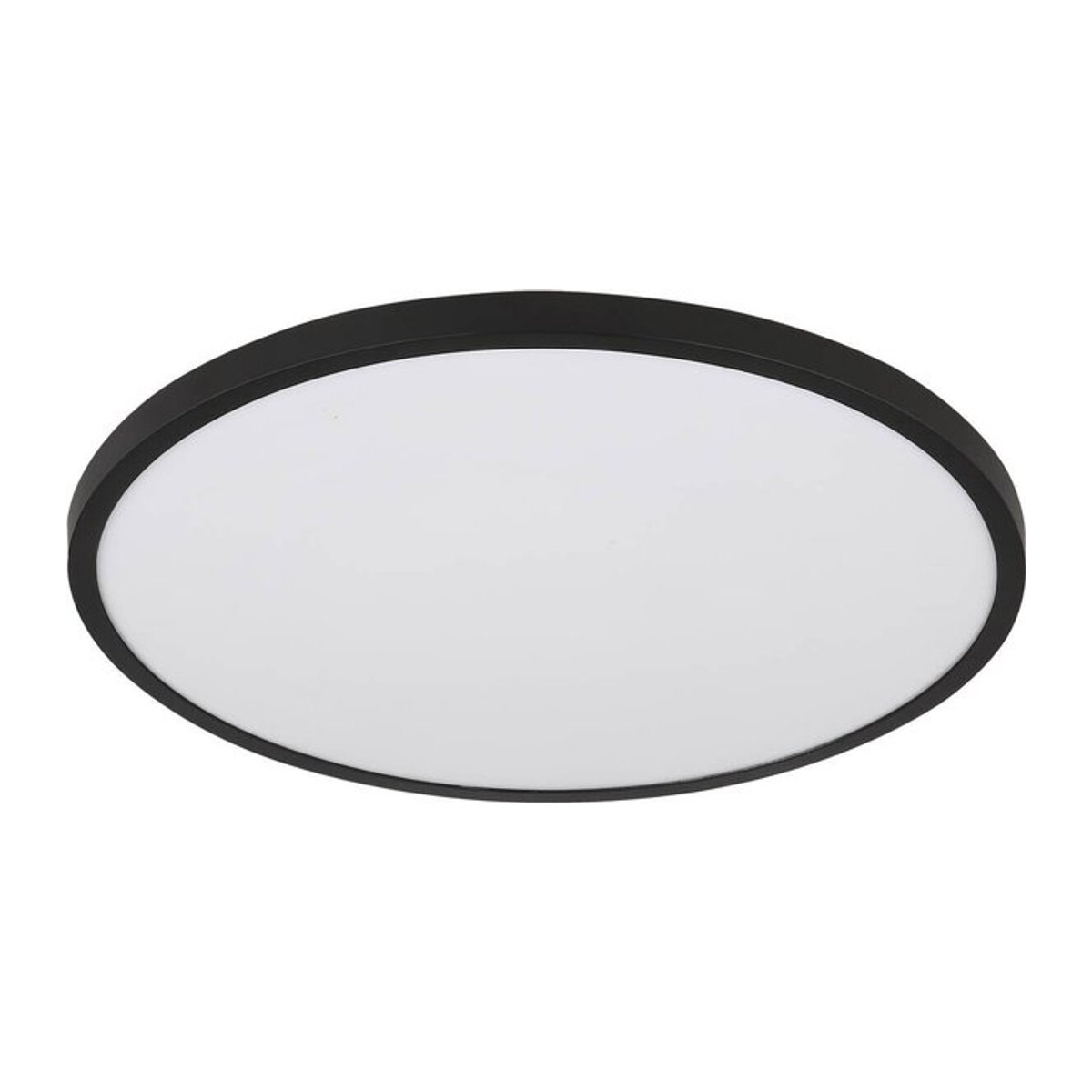 GLOBO LED Deckenleuchte Modern Minimalistisch in Schwarz/Weiß aus Kunststoff mit neutralweißem Licht, Höhe: 3,5 cm, Durchmesser: 30 cm - Bild 1