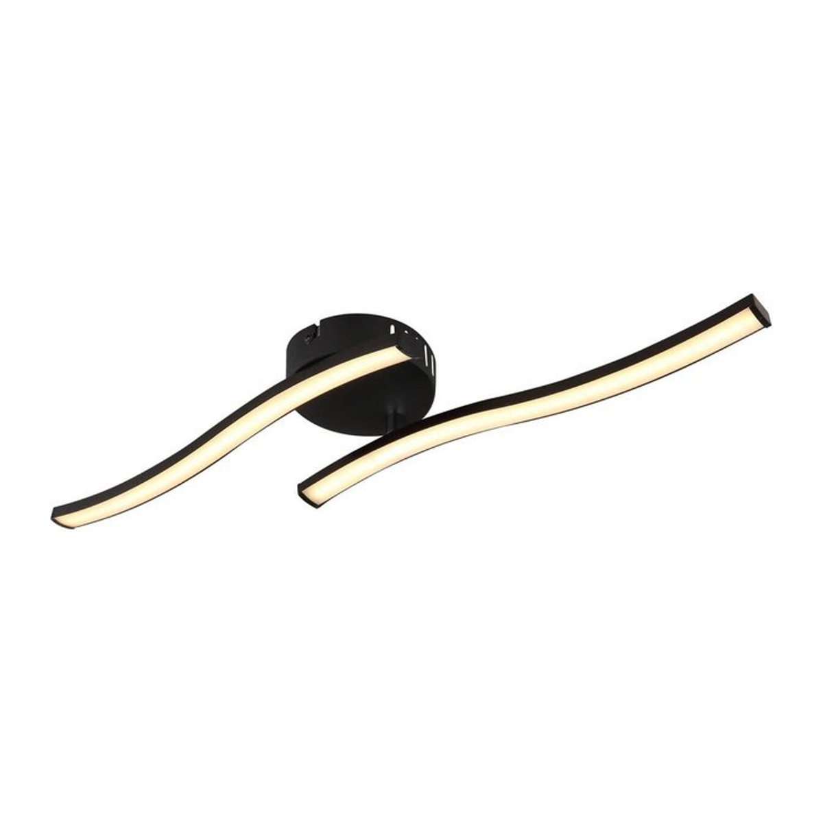 GLOBO LED-Deckenleuchte Tyler Modern Schwarz aus Kunststoff mit warmweißem Licht, B/H/T: 10 x 7,2 x 51,5 cm - Bild 1