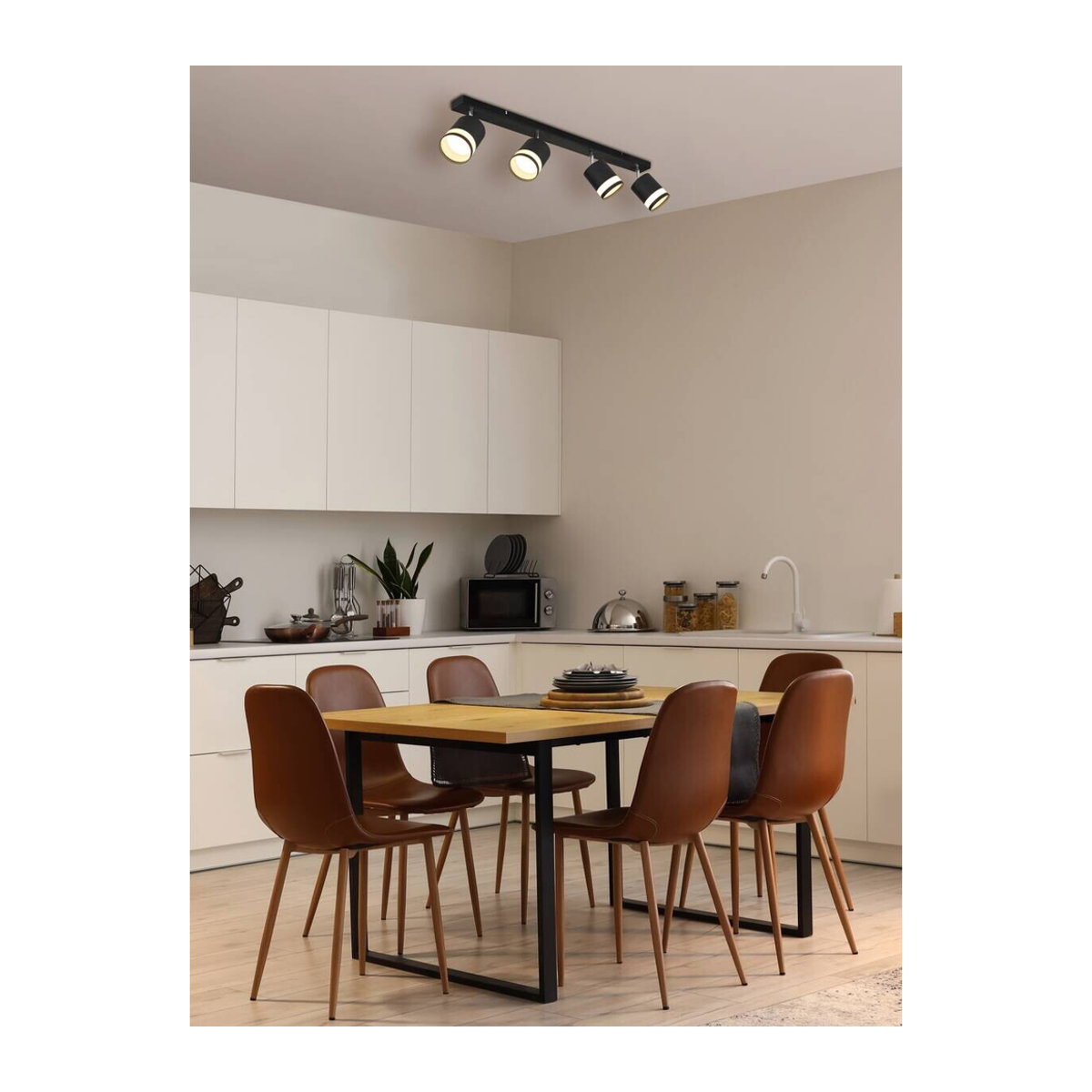 GLOBO LED Strahler Modern Schwarz mit warmweißem Licht aus Metall und Kunststoff - Bild 3