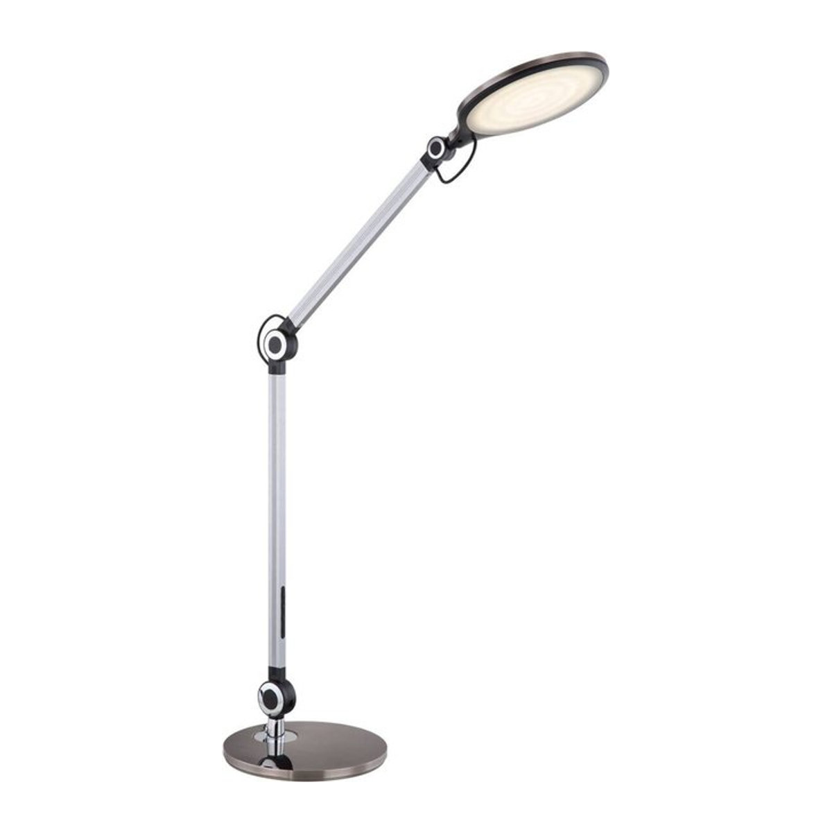 GLOBO LED-Tischleuchte aus Metall in Schwarz und Silber, modernes Design, B/H/T: 20 x 103,5 x 55,7 cm - Bild 1