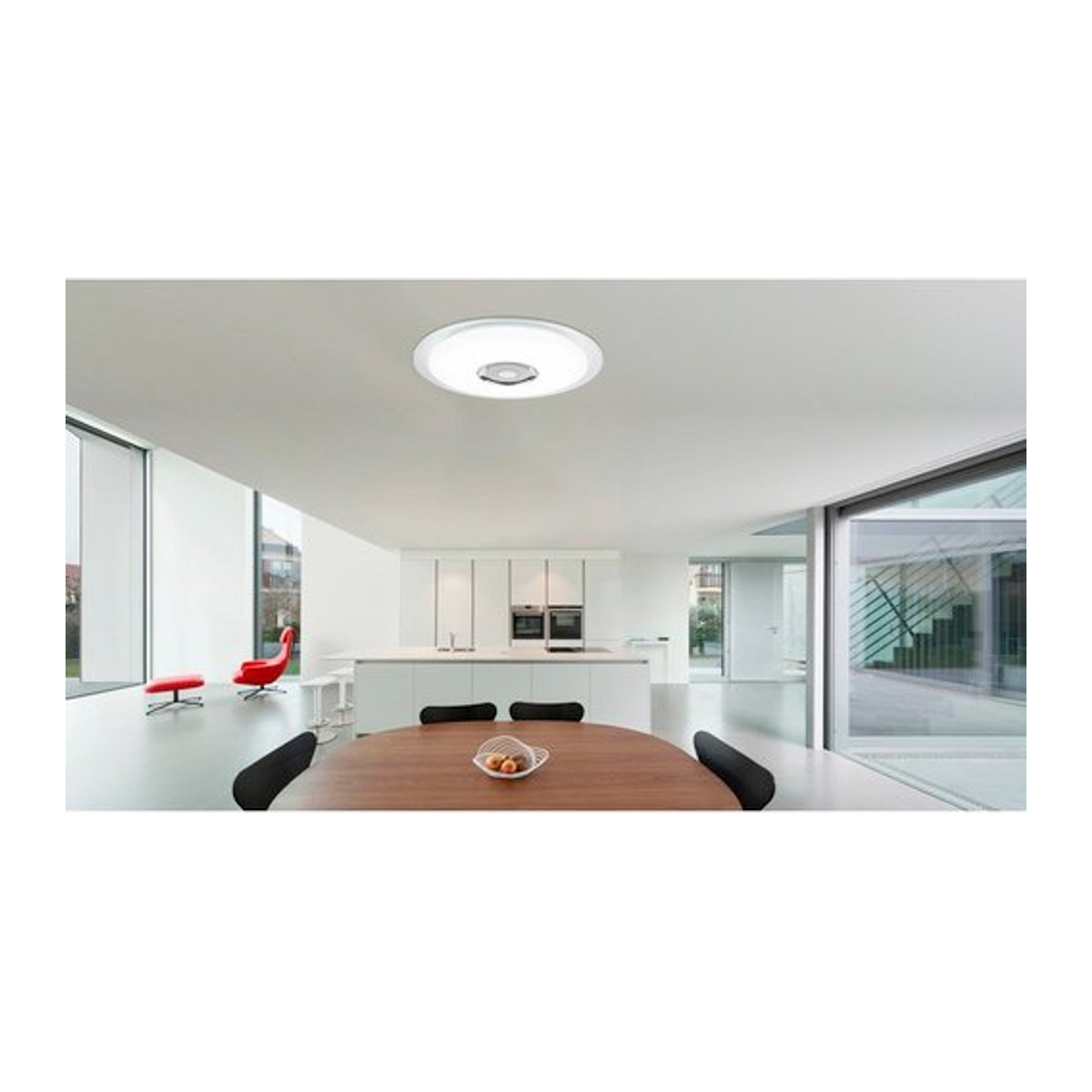 GLOBO LIGHTING Deckenleuchte TUNE in Weiß, dimmbar mit LED-Leuchtmittel - Bild 1