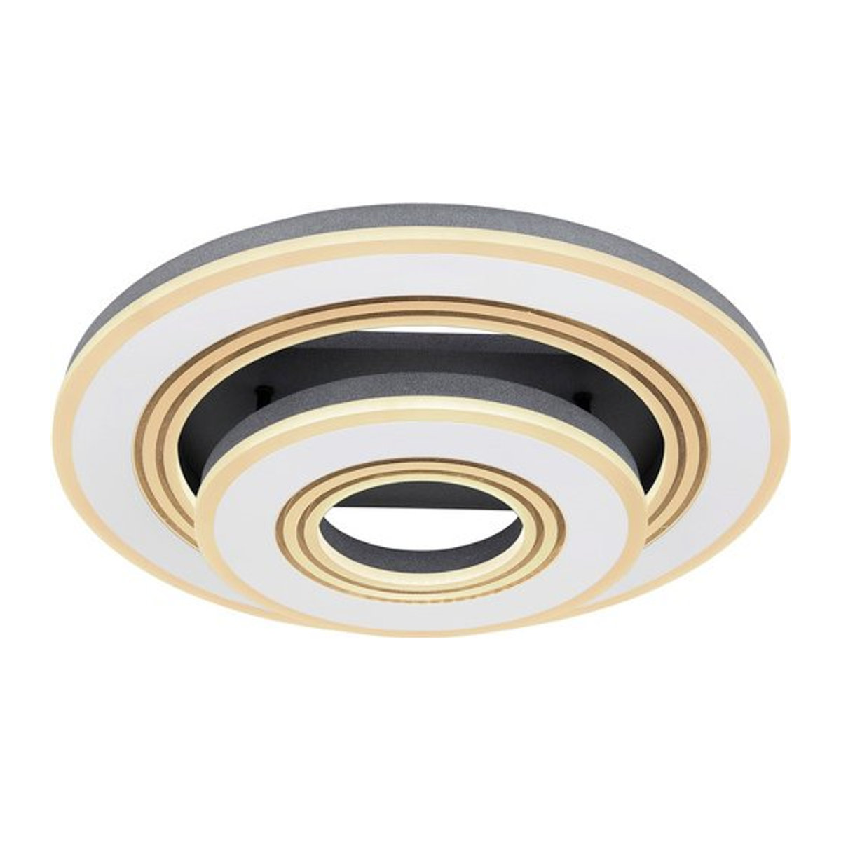 GLOBO LIGHTING LED Deckenleuchte aus Metall in Weiss, B: 50 cm, H: 11,5 cm, T: 50 cm - Bild 1