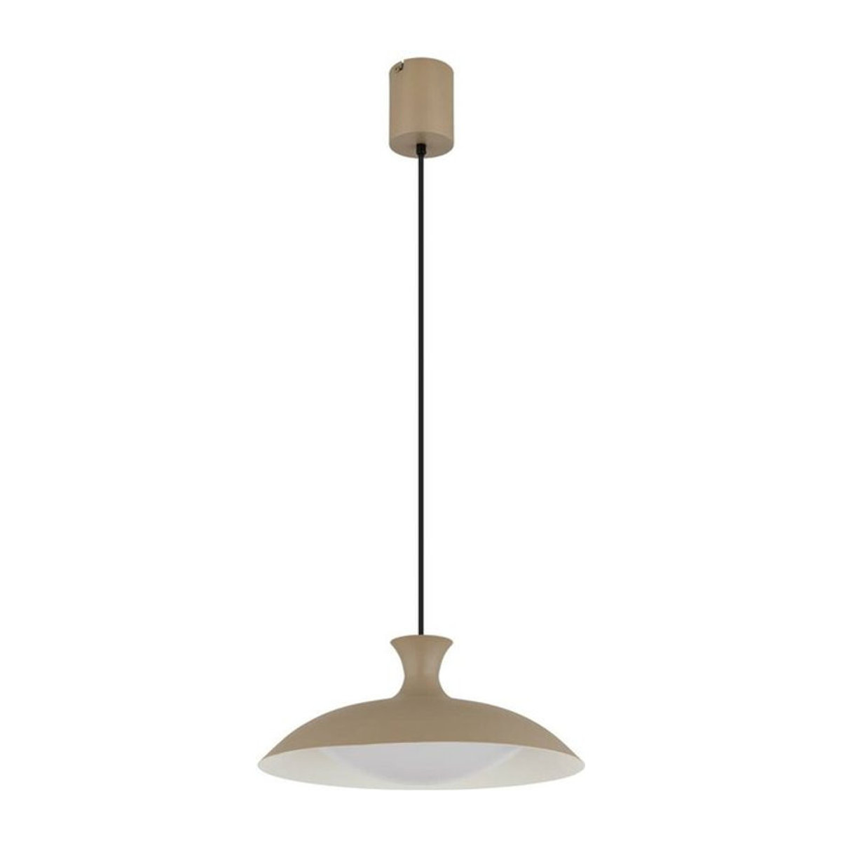 GLOBO Lighting Pendelleuchte ROCHA Modern Beige aus Metall und Kunststoff mit integrierter LED, Warmweiß, H: 150 cm, B: 40 cm - Bild 1