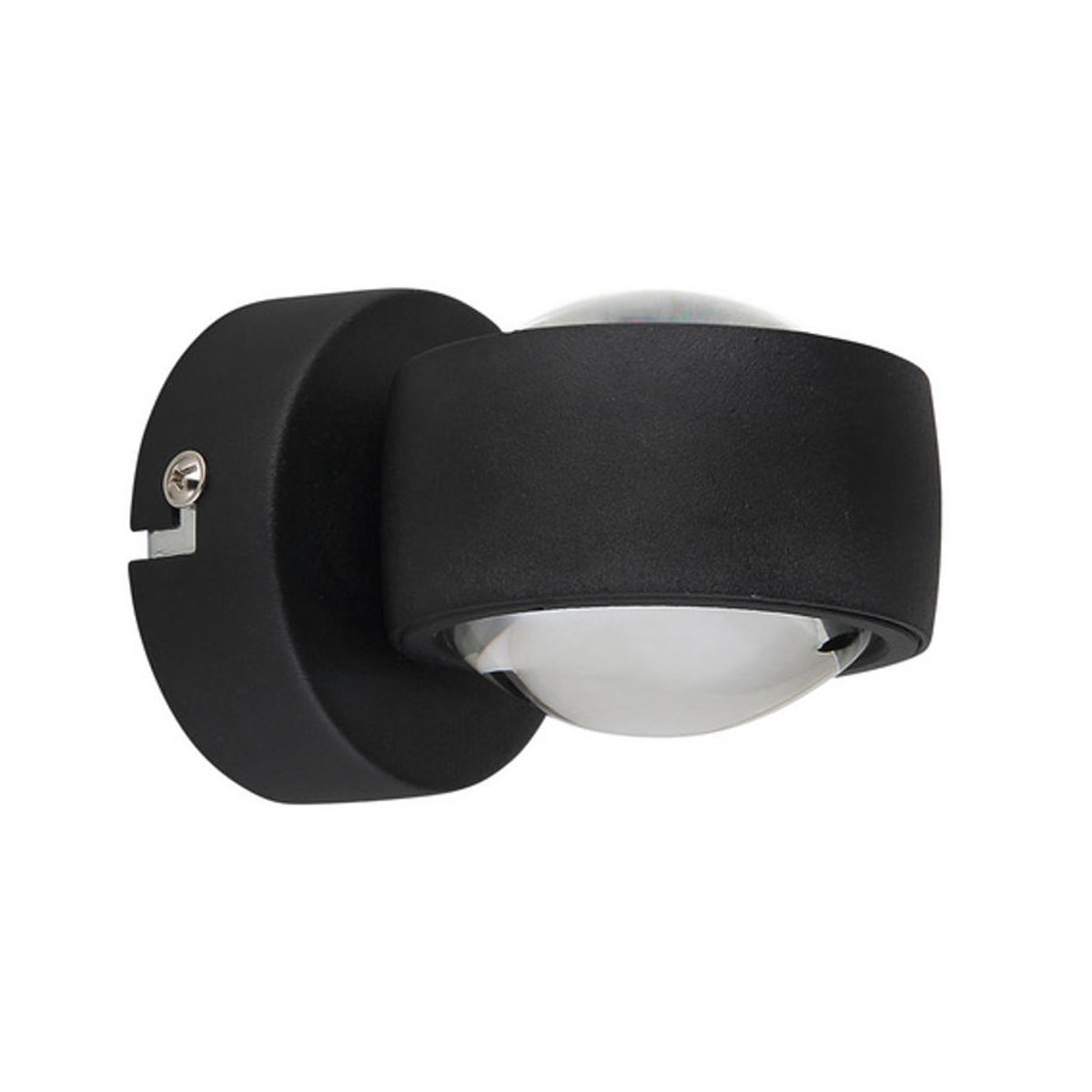 GLOBO LIGHTING Wandleuchte RANDI LED Up & Down Spotleuchte aus Metall und Glas in Schwarz mit warmweißem Licht, B/H: 7,5 x 7 cm - Bild 2