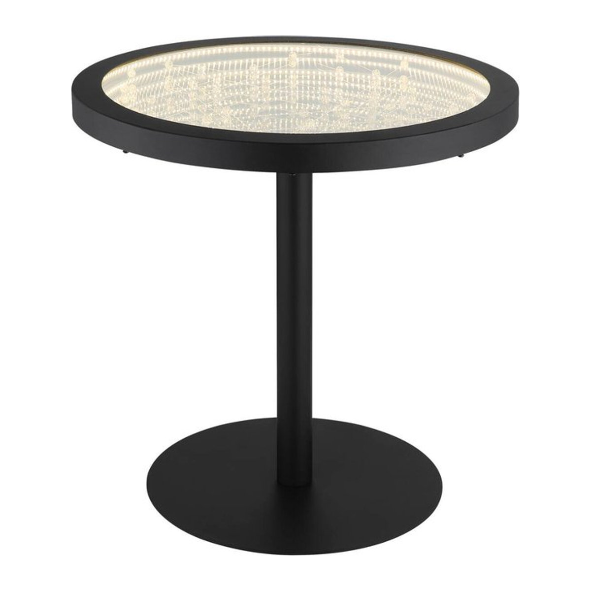 GLOBO Moderne LED Stehlampe aus Metall und Glas in Schwarz mit warmweißem Licht, H: 47,5 cm, B: 50 cm - Bild 1