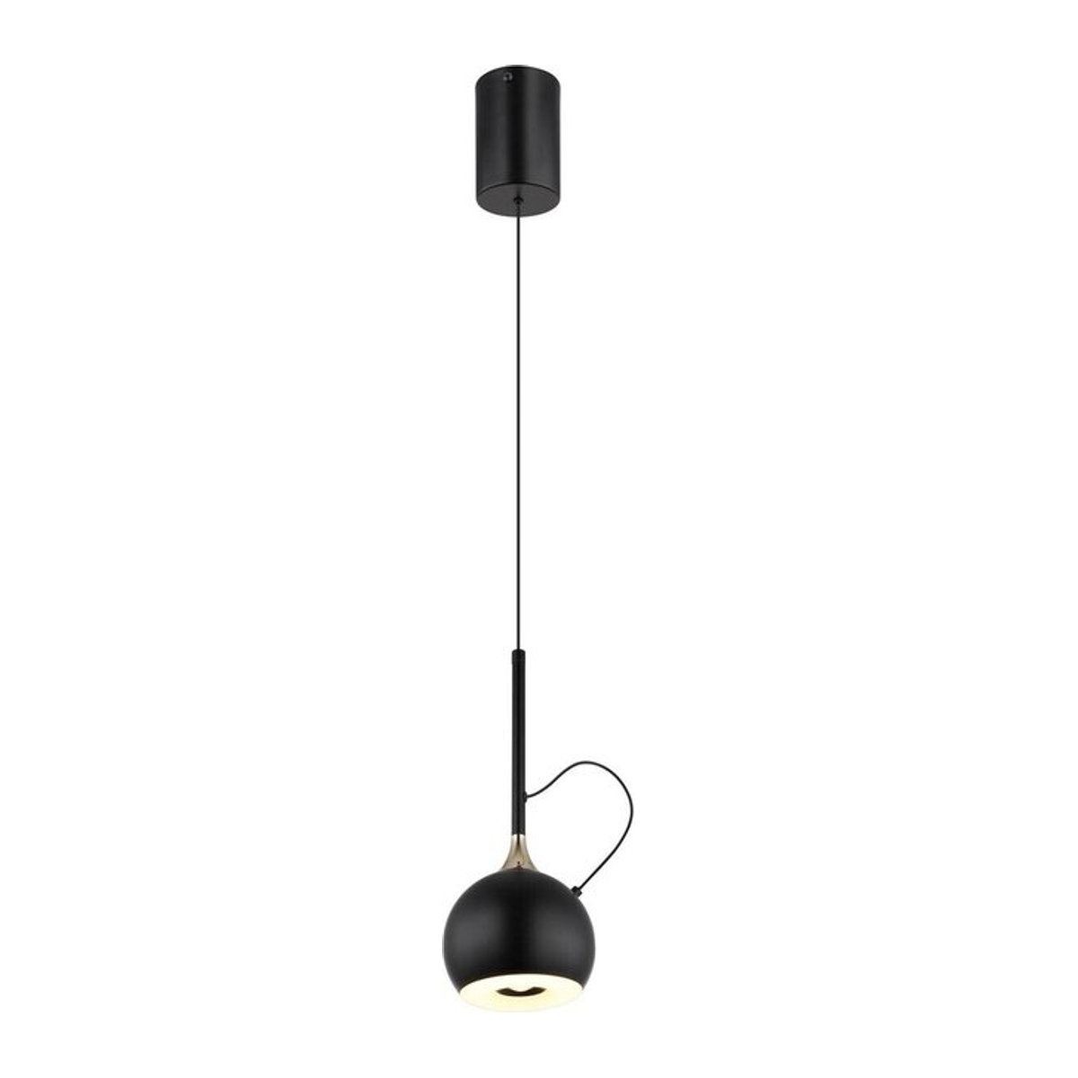 GLOBO Pendelleuchte Modern in Schwarz und Gold aus Metall und Acryl mit warmweißem LED-Licht, Höhe: 150 cm, Durchmesser: 12 cm - Bild 1