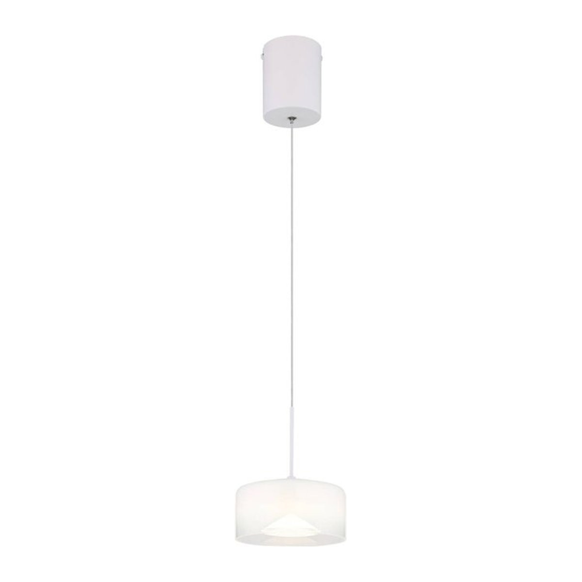 GLOBO Pendelleuchte Modern Minimalistisch in Weiß und Opal aus Metall und Glas mit neutralweißem Licht - Bild 1