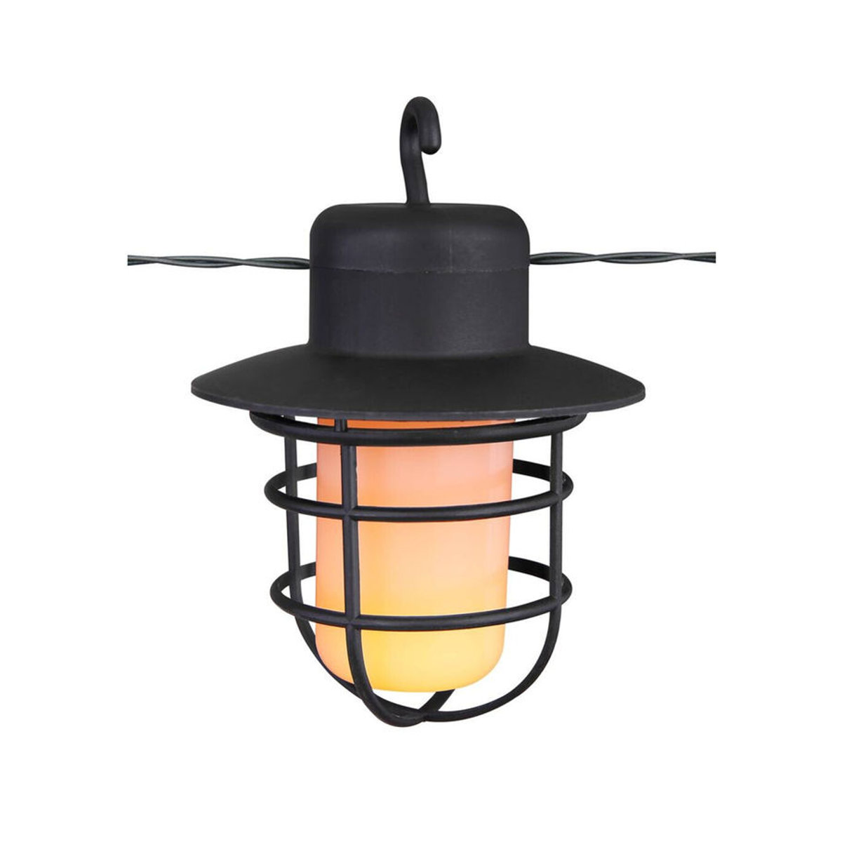 Globo Solarleuchte Industrial LED Warmweiß Schwarz aus Kunststoff - Bild 2