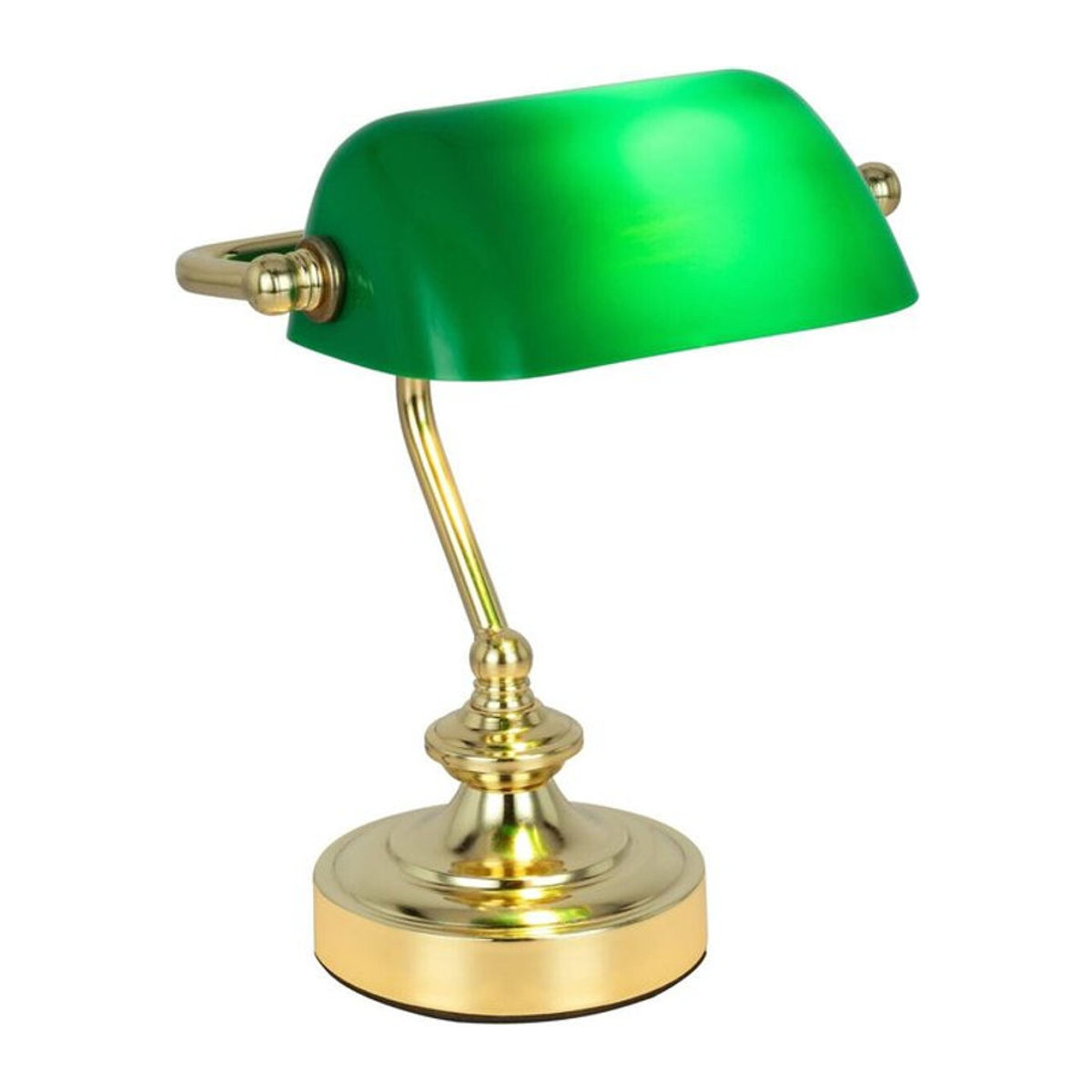 GLOBO Tischlampe Klaus in Grün und Gold aus Metall mit E27 Fassung, B/H/L: 19 x 24 x 17 cm - Bild 1