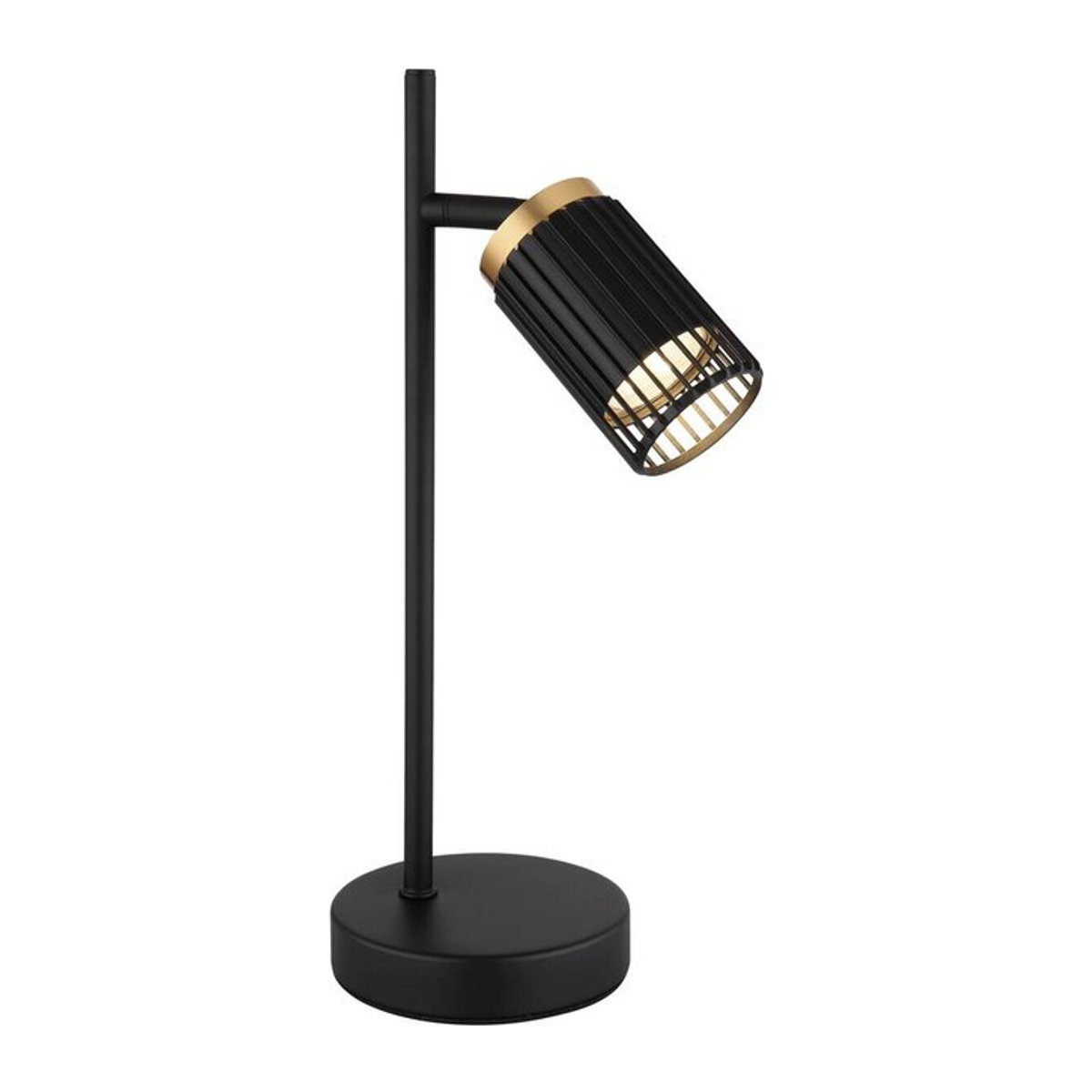GLOBO Tischleuchte Modern in Schwarz aus Aluminium und Metall mit GU10 Fassung, B/H/T: 12 x 35 x 16,5 cm - Bild 1