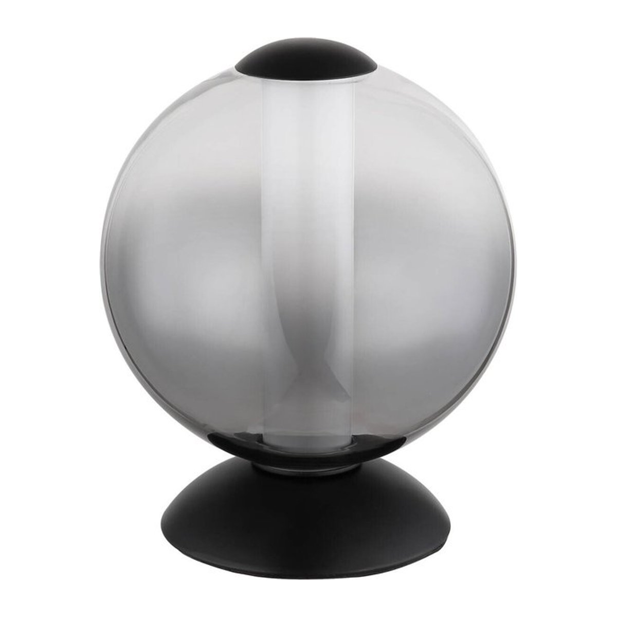 GLOBO Tischleuchte Modern in Schwarz und Rauch aus Metall und Glas mit integriertem warmweißem LED-Licht, Höhe: 21 cm, Breite: 18 cm - Bild 1