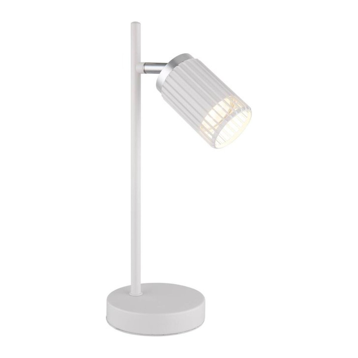 GLOBO Tischleuchte Weiß aus Metall und Aluminium mit GU10 Fassung, B/H/T: 12 x 35 x 16,5 cm - Bild 1