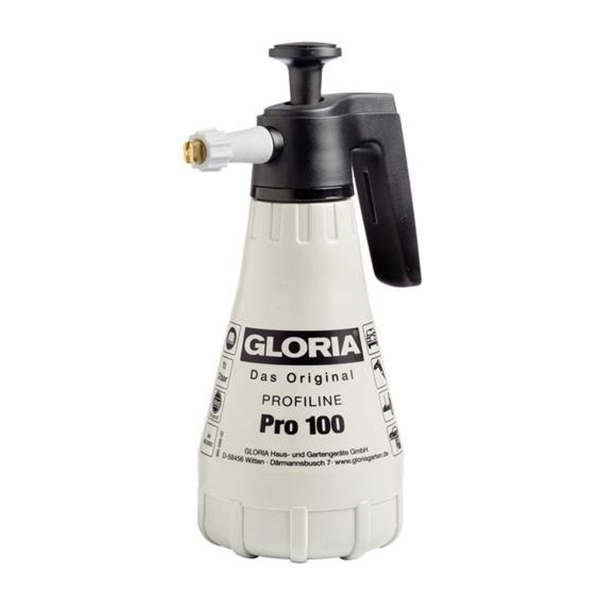 Gloria Pro 100 Drucksprüher 1l aus Kunststoff in Weiß - Bild 1
