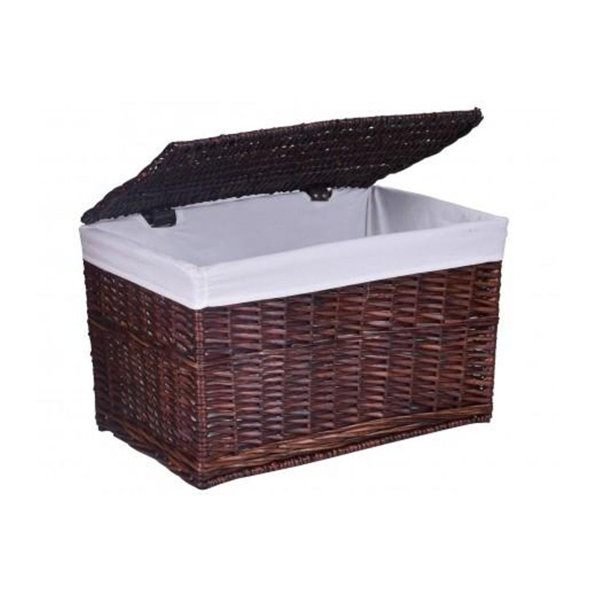 Gockowiak Aufbewahrungsbox aus Rattan und Leinen in Braun im Landhausstil mit 160 L Volumen - Bild 4