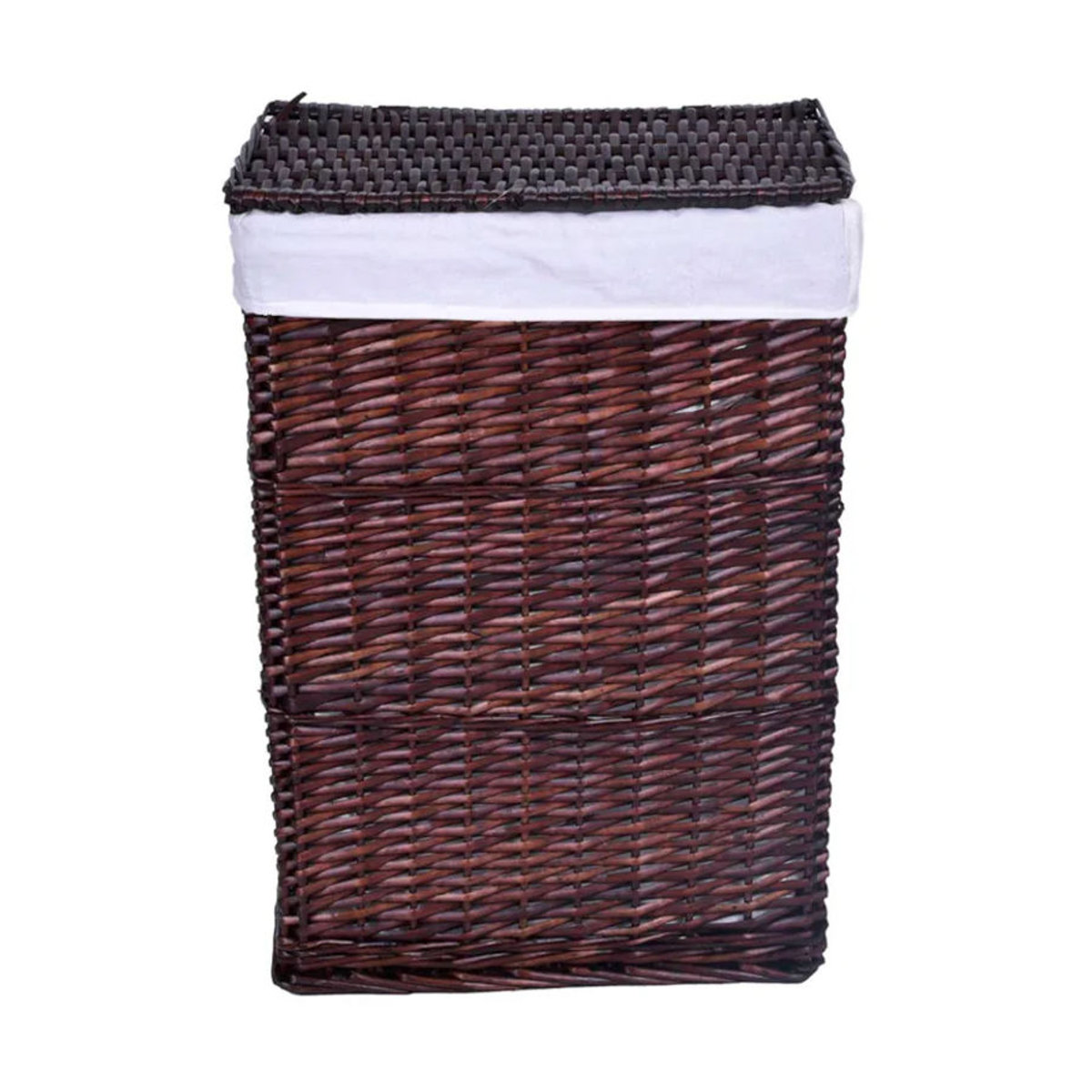 Gockowiak Wäschekorb aus Rattan und Textil in Braun, rechteckig, 72 Liter - Bild 5