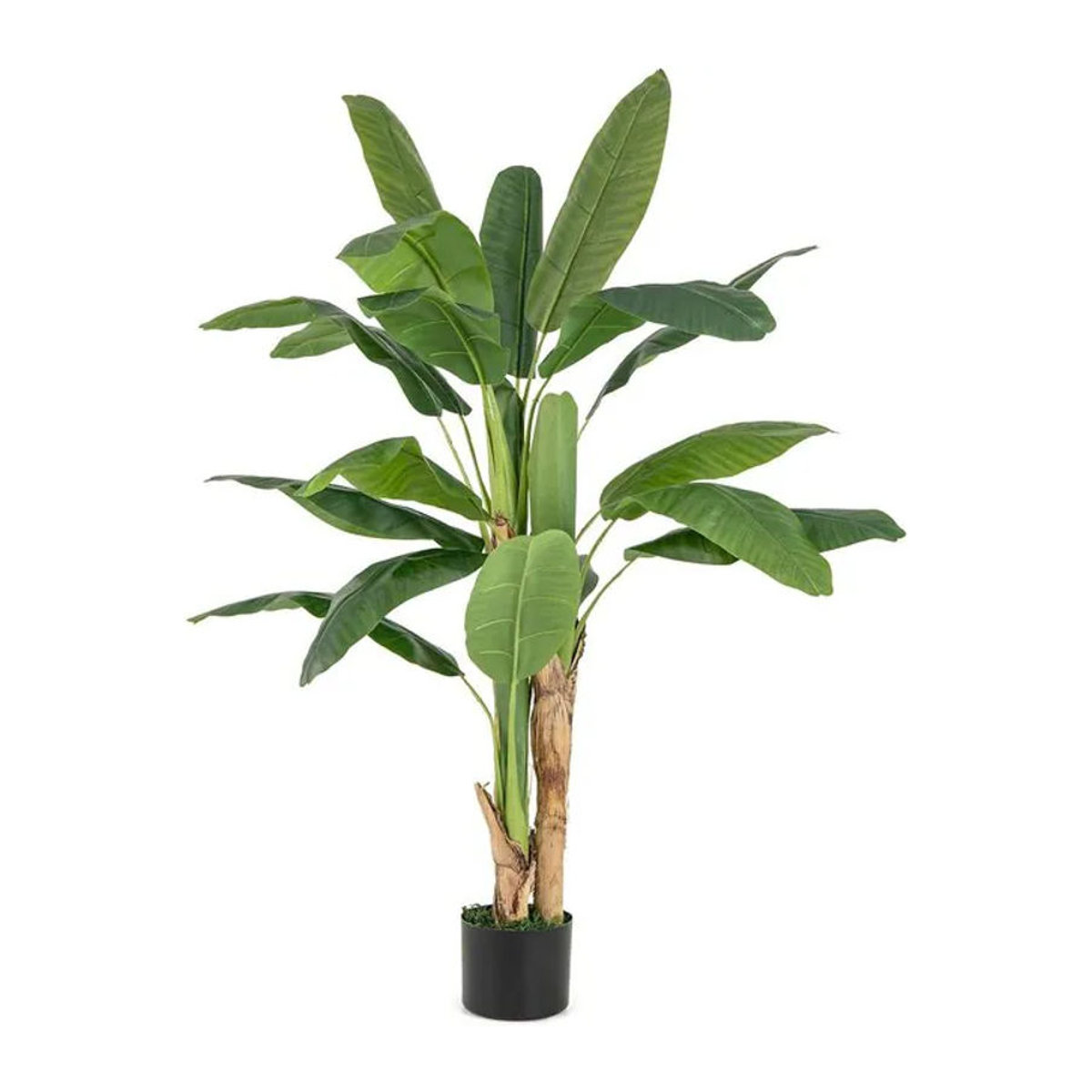 GOFLAME Künstliche Palme als tropische Paradiesvogelpflanze in Grün mit Topf, Höhe: 160 cm - Bild 1