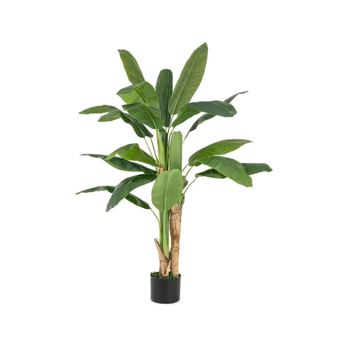 GOFLAME Künstliche Palme als tropische Paradiesvogelpflanze in Grün mit Topf, Höhe: 160 cm - Bild 7
