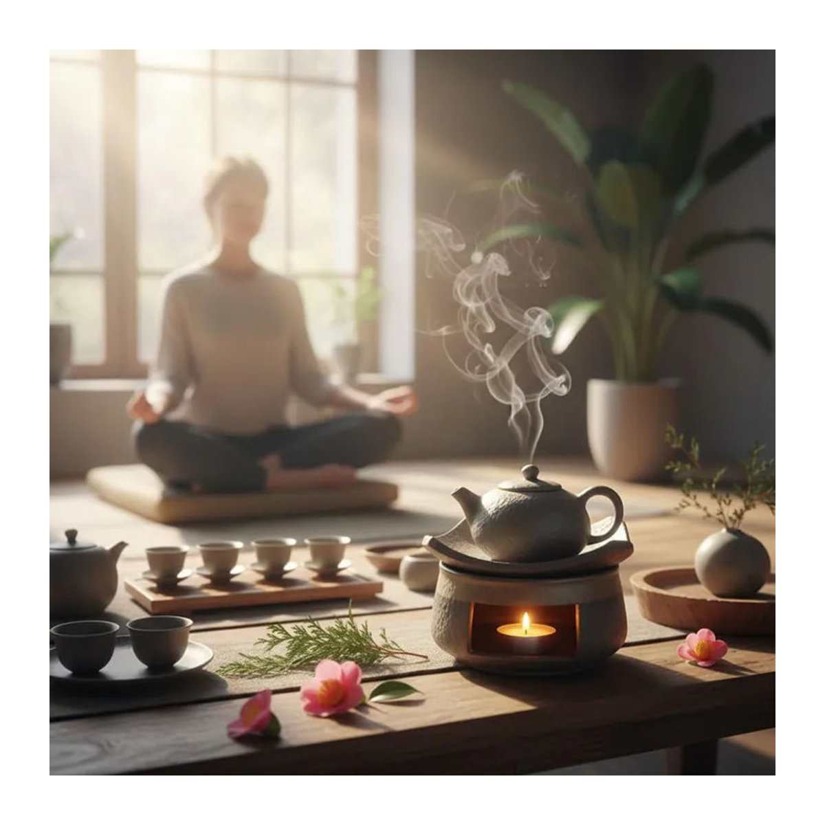 GoGirls Zeder und Zen Aromatherapie-Brenner aus Keramik in Braun mit Teelicht-Funktion - Bild 3