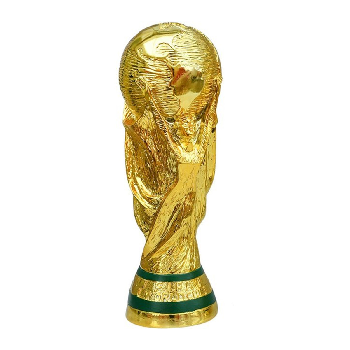Goldene Fußball Trophäe aus Kunstharz von Miss Beauty26 als Deko-Ornament für Fußballfans, Höhe: 36 cm - Bild 1