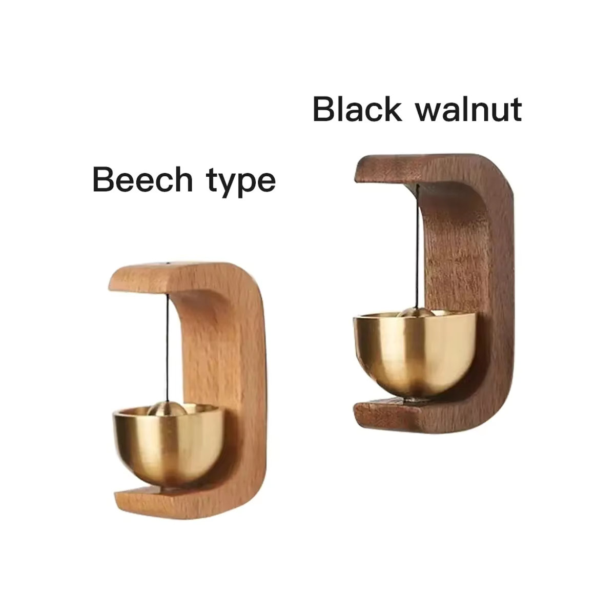 Goldene Windglocke aus Messing für den Außenbereich, geometrisches Design, hängend - Bild 3