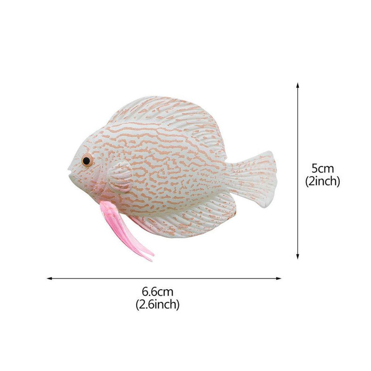 Goldener Kunstfisch aus Kunststoff als dekoratives Aquarium-Ornament in Weiß und Gold - Bild 1