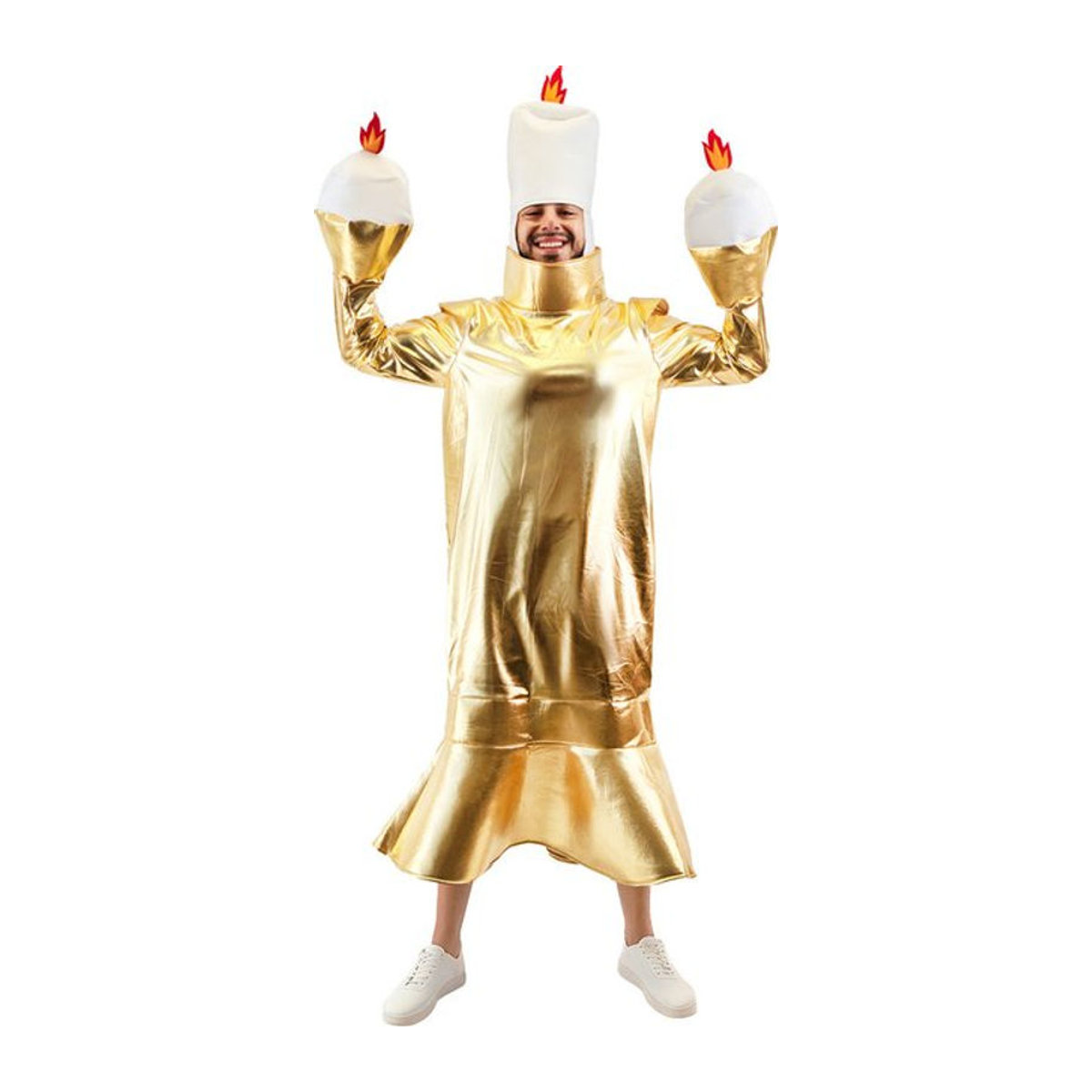 Goldenes Beast Lumiere Halloween Kostüm für Erwachsene - Bild 1