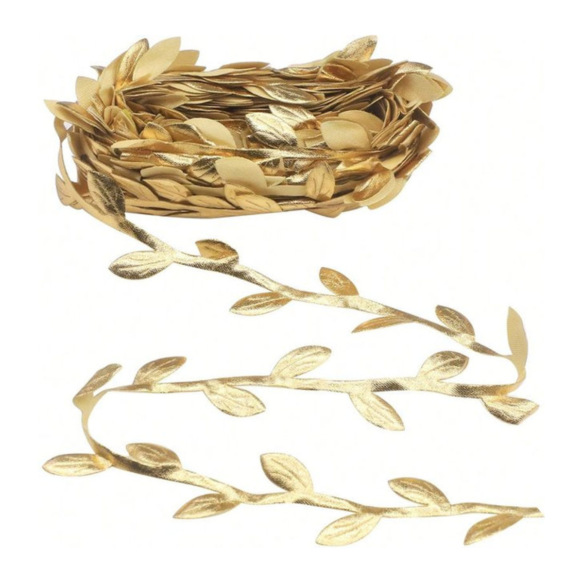 Goldenes Blattband mit Weinblatt-Design für DIY-Dekorationen, Hochzeiten und Weihnachten, 10 Meter - Bild 1