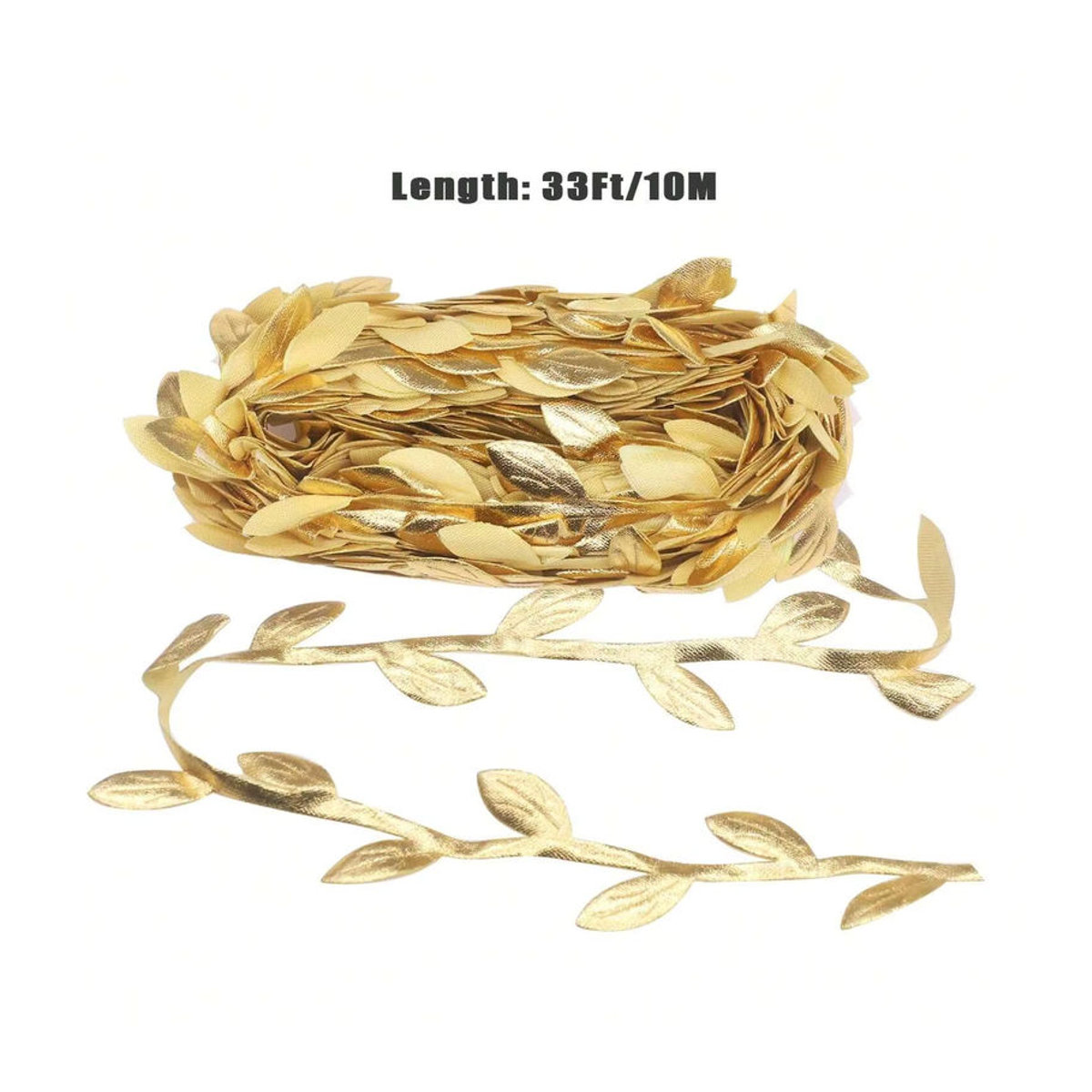 Goldenes Blattband mit Weinblatt-Design für DIY-Dekorationen, Hochzeiten und Weihnachten, 10 Meter - Bild 5