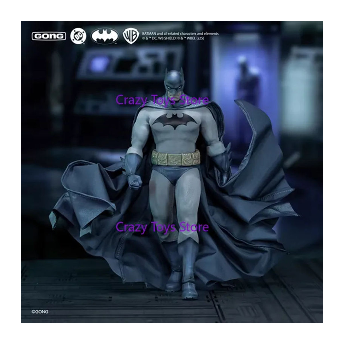 Gong Studio Batman Hush Series The Silence Anime-Sammelfigur im Maßstab 1:12, Schwarz - Bild 2