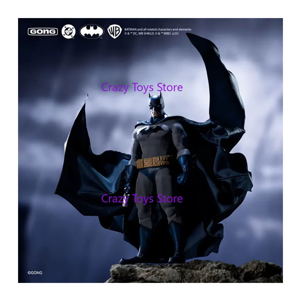 Gong Studio Batman Hush Series The Silence Anime-Sammelfigur im Maßstab 1:12, Schwarz - Bild 3
