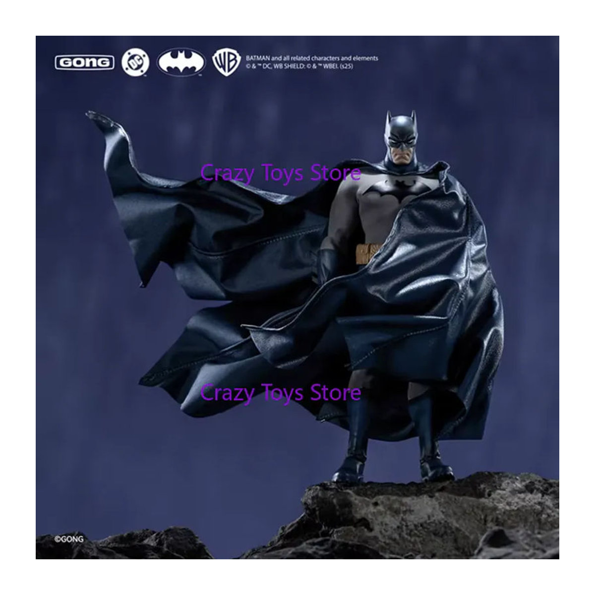 Gong Studio Batman Hush Series The Silence Anime-Sammelfigur im Maßstab 1:12, Schwarz - Bild 4