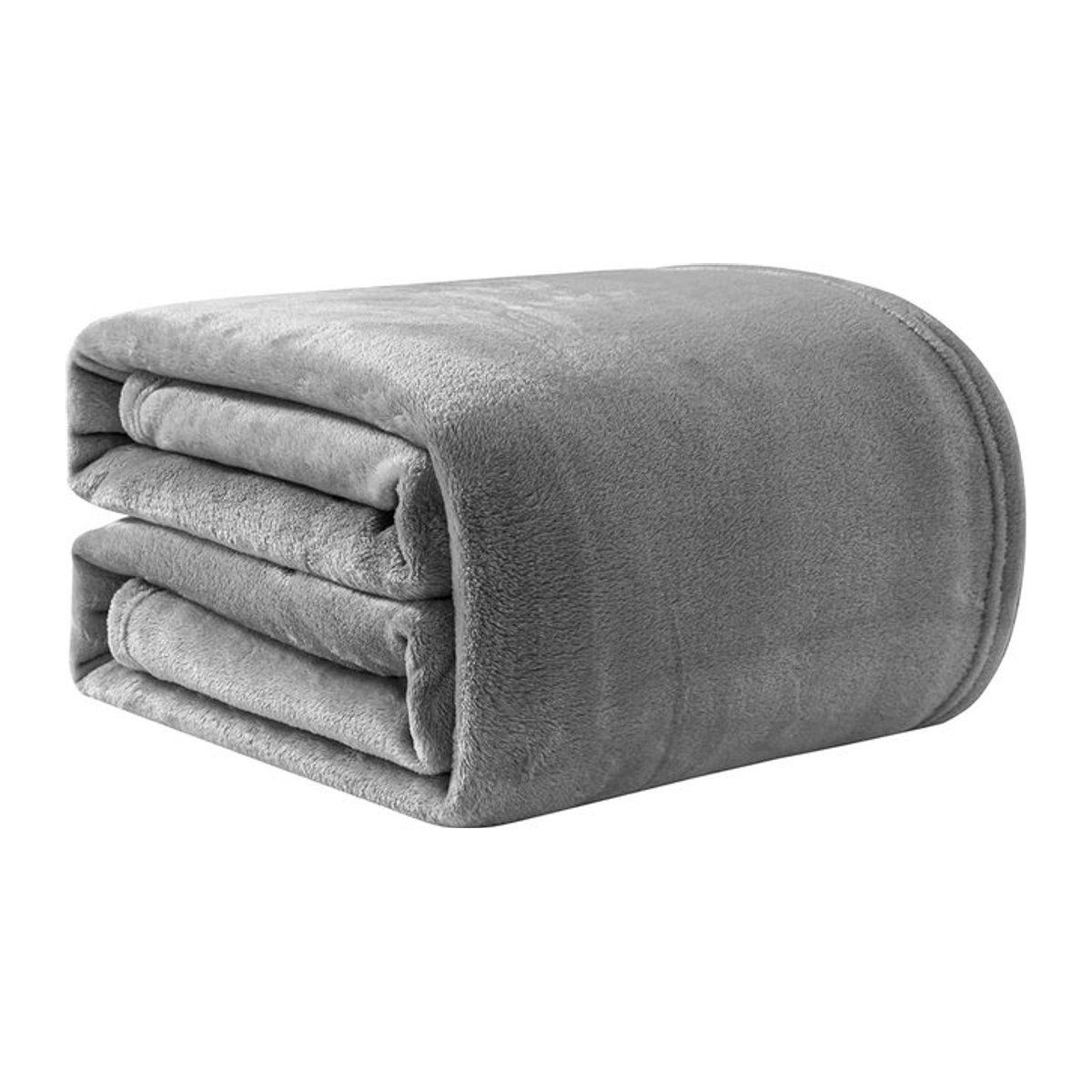 Good Nite Kuscheldecke aus Fleece in Grau, weiche Tagesdecke für Erwachsene - Bild 1