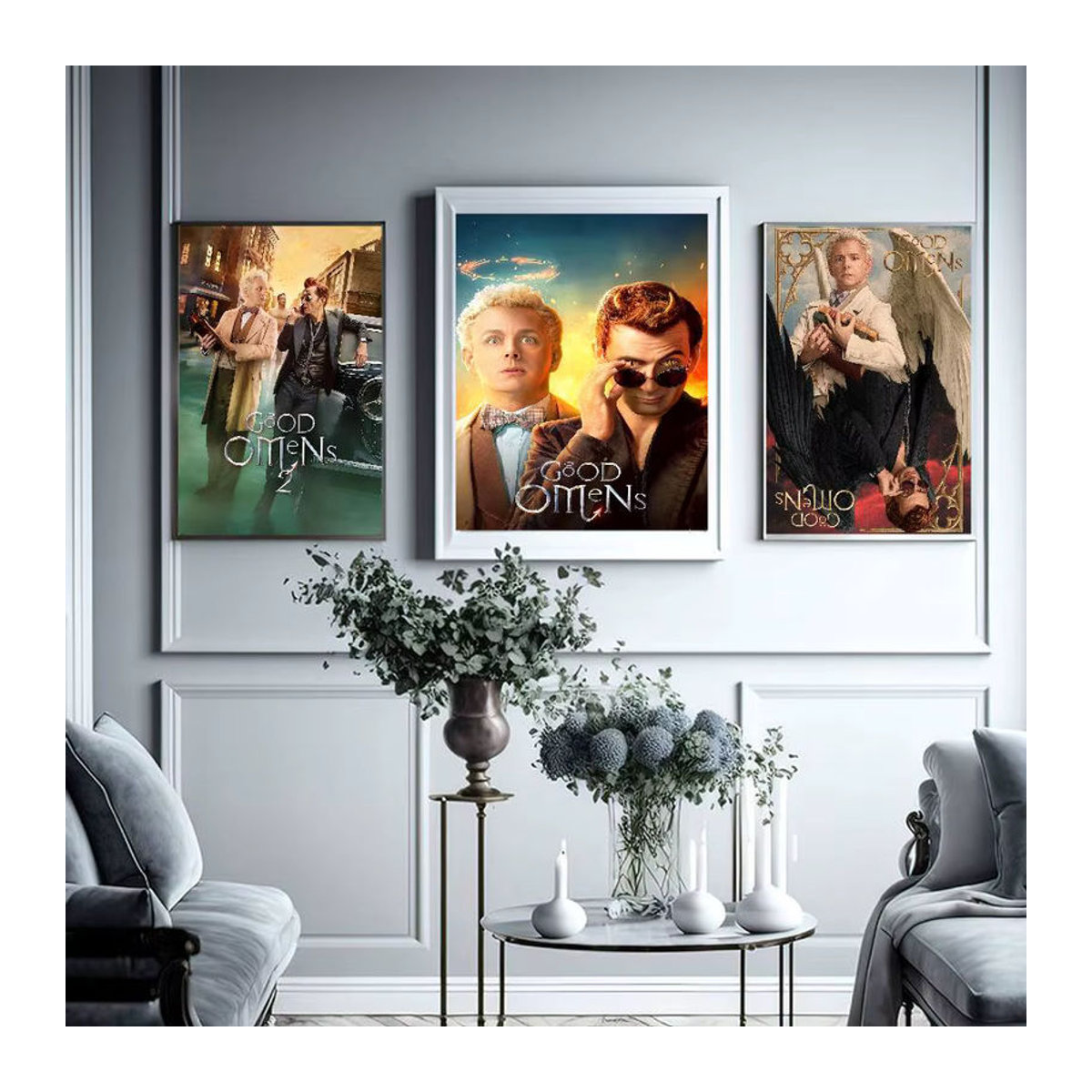Good Omens Whitepaper Poster Wanddekoration in Weiß und Mehrfarbig aus Papier - Bild 2