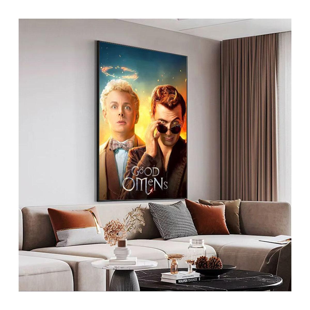 Good Omens Whitepaper Poster Wanddekoration in Weiß und Mehrfarbig aus Papier - Bild 3