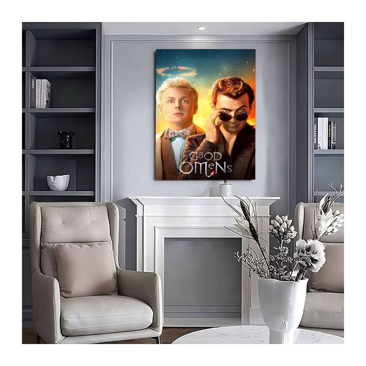 Good Omens Whitepaper Poster Wanddekoration in Weiß und Mehrfarbig aus Papier - Bild 6