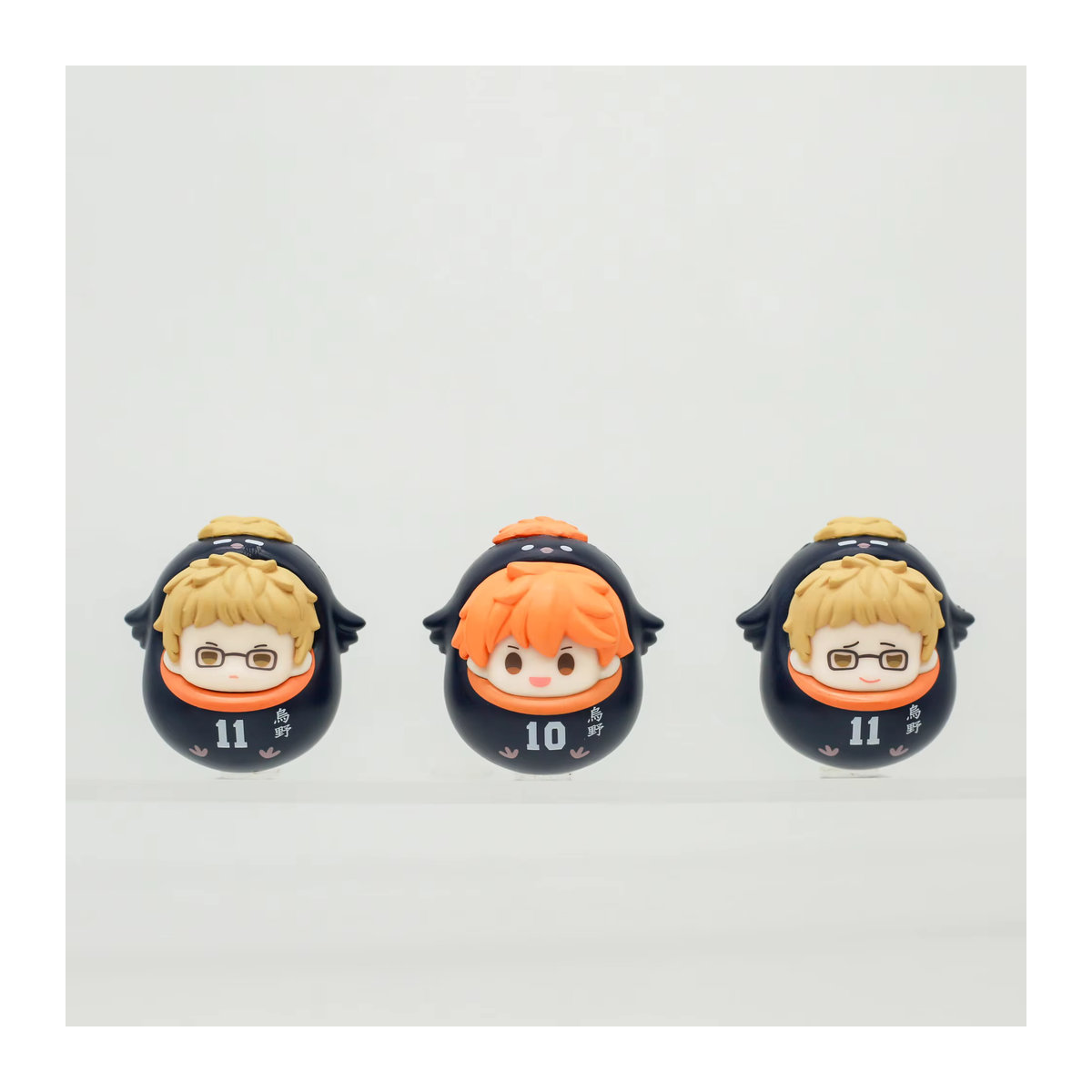 Goodsfun Haikyuu!! Gomi Suteba No Kessen Anime-Figur Roly-Poly Blindbox Spielzeugmodell in Schwarz aus Kunststoff - Bild 2