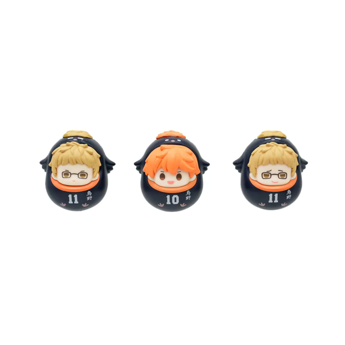 Goodsfun Haikyuu!! Gomi Suteba No Kessen Anime-Figur Roly-Poly Blindbox Spielzeugmodell in Schwarz aus Kunststoff - Bild 3