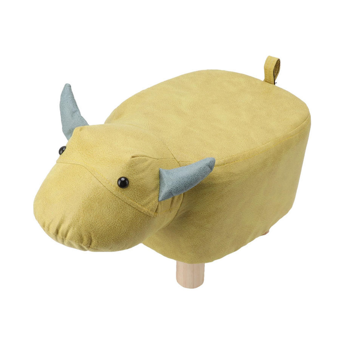 GoolRC Kinderstuhl in Tierform aus Samt und Kiefernholz, Gelb, B/T/H: 30 x 25 x 24 cm - Bild 2