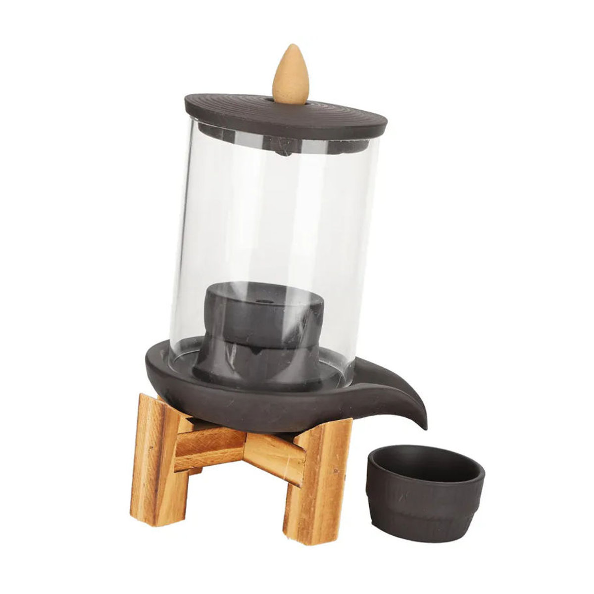 GoolRC Rückfluss-Räucherer aus rotem Porzellan mit Good Luck Design zur Hausdekoration - Bild 3