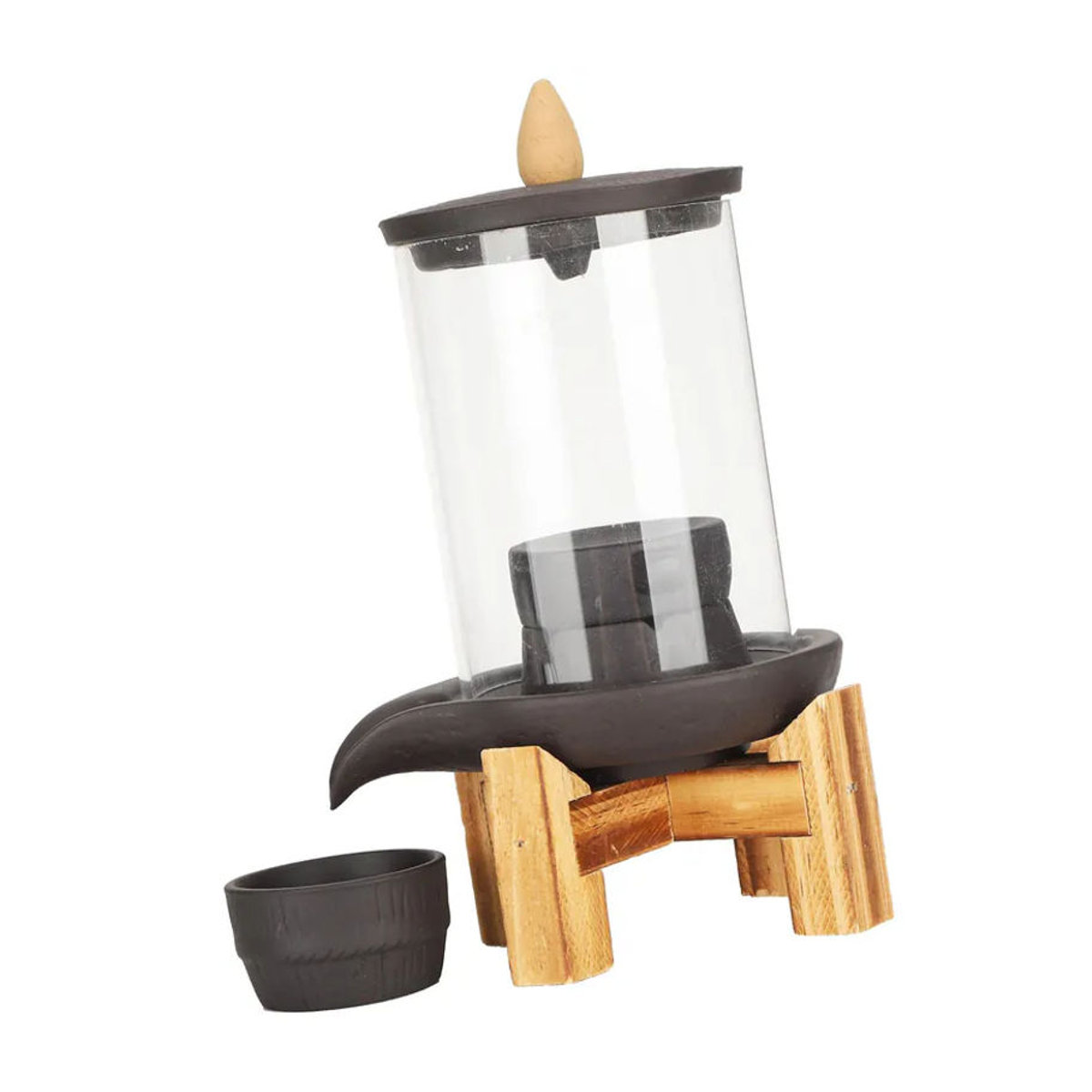 GoolRC Rückfluss-Räucherer aus rotem Porzellan mit Good Luck Design zur Hausdekoration - Bild 4