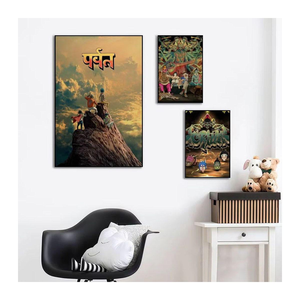 Gorillaz The Mountain Poster Aufkleber mehrfarbig aus Papier für deine Wanddekoration - Bild 3