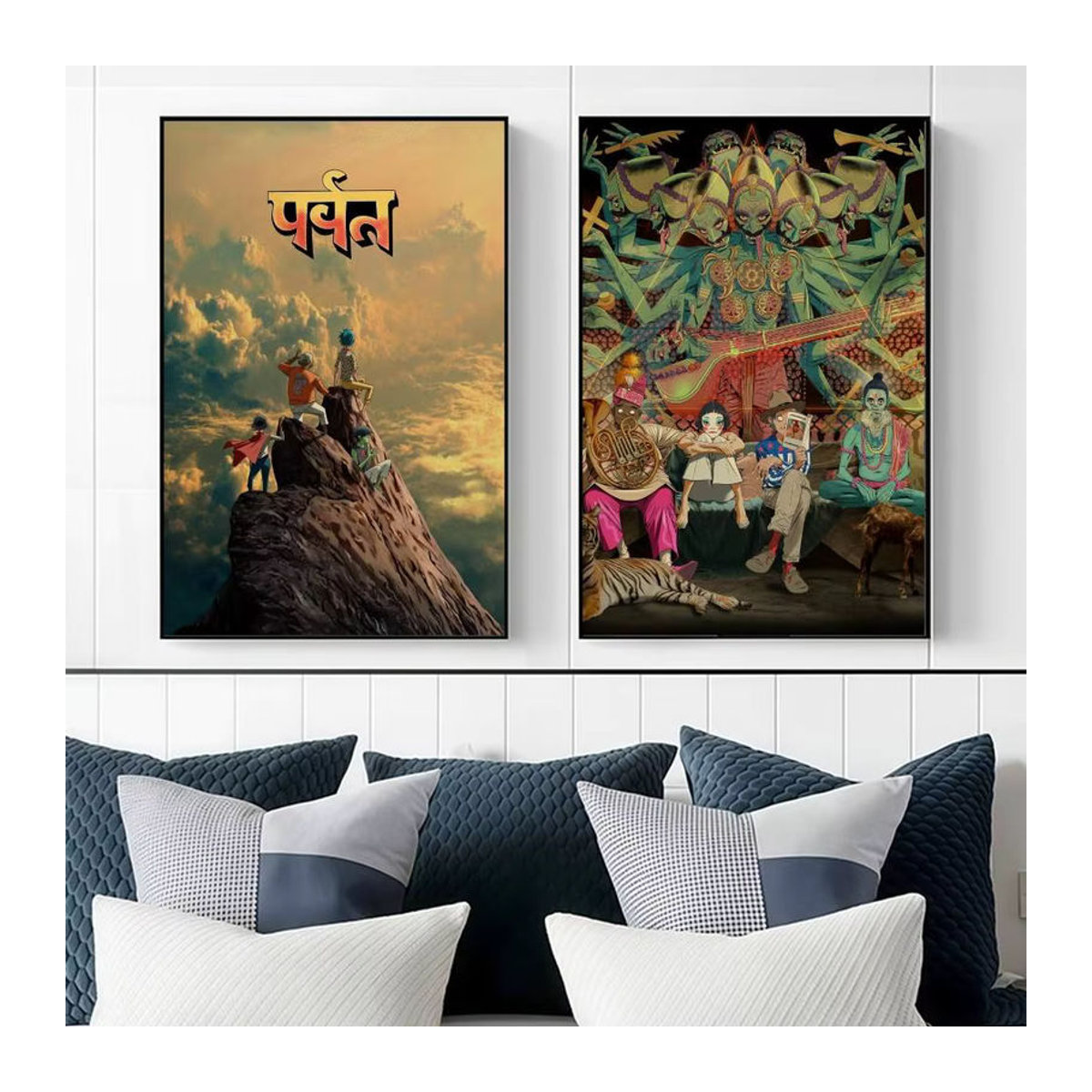 Gorillaz The Mountain Poster Aufkleber mehrfarbig aus Papier für deine Wanddekoration - Bild 4